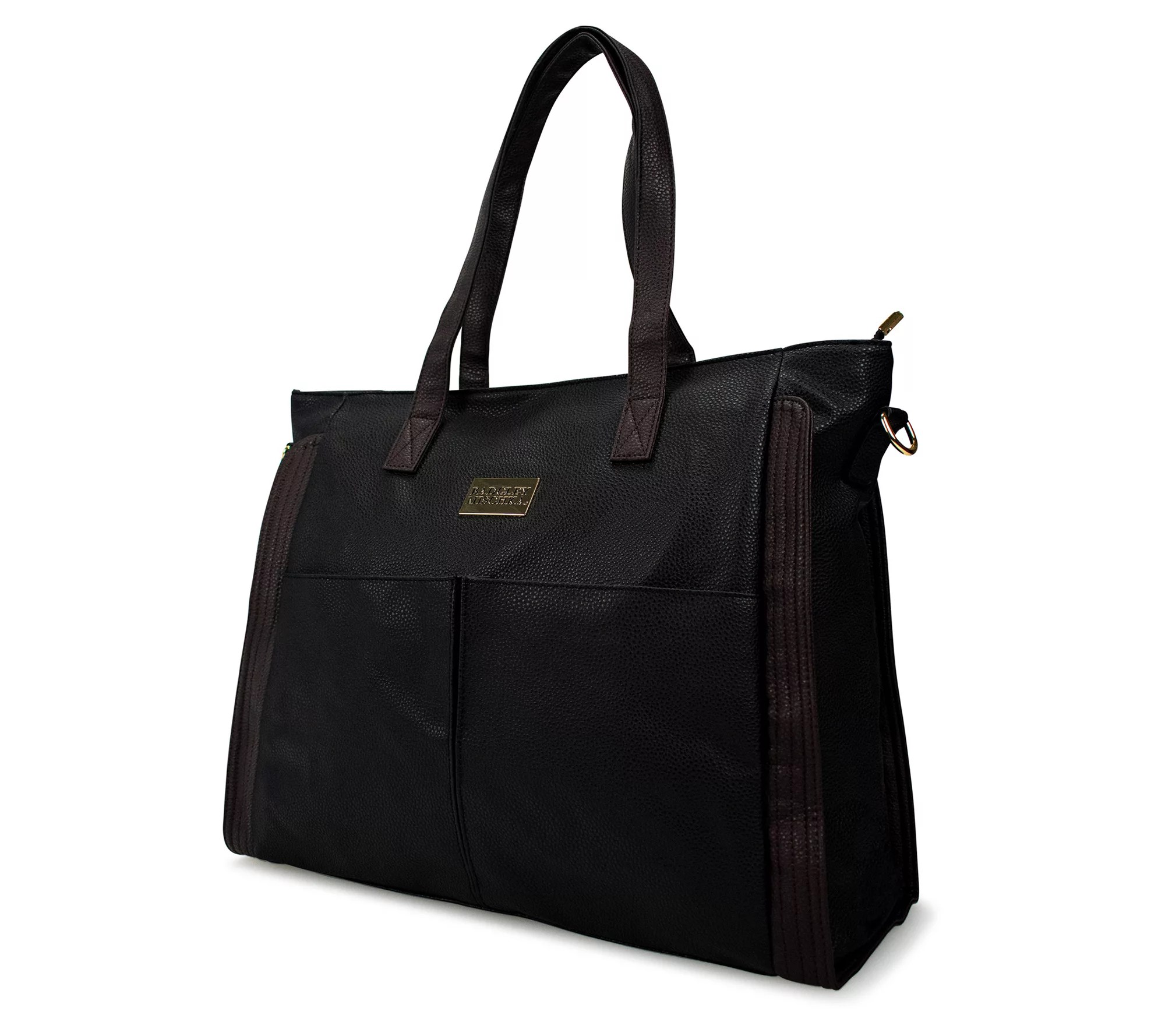 Badgley Mischka Vegan Leather Women's Travel Tote Black