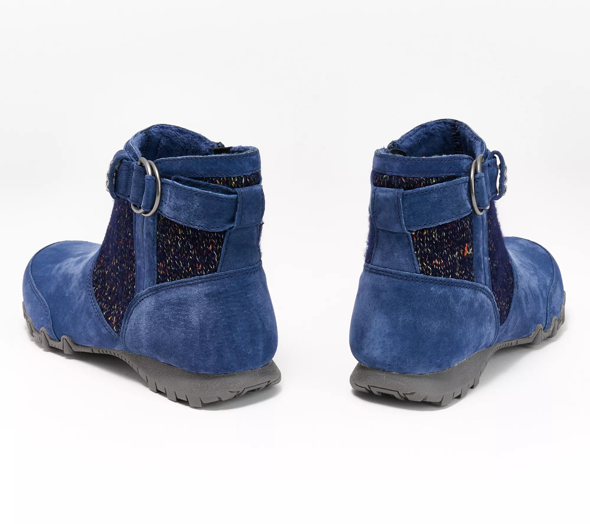 Skechers Bikers Lite Suede & Sweater Knit Ankle Boot High Grade