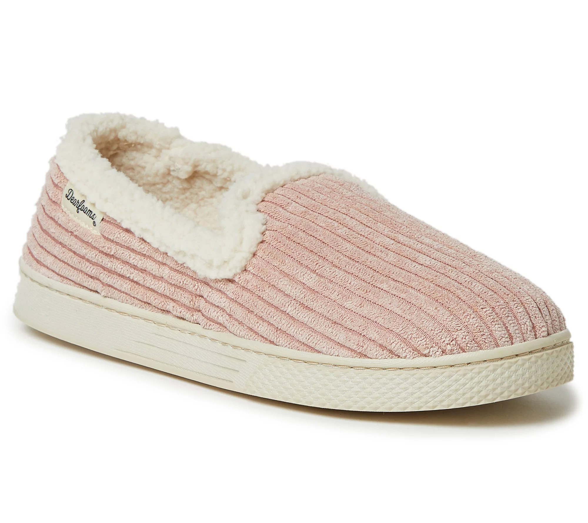 Dearfoams Corduroy Closed Back Slippers
