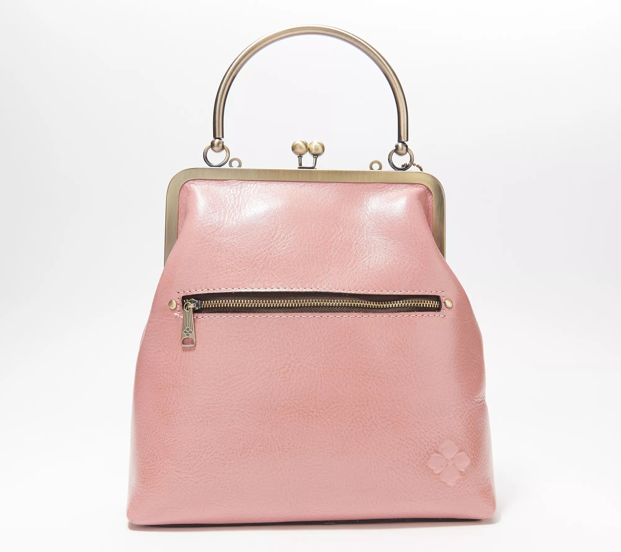 "As Is" Patricia Nash Leather Novella Frame Bag with Extra Strap