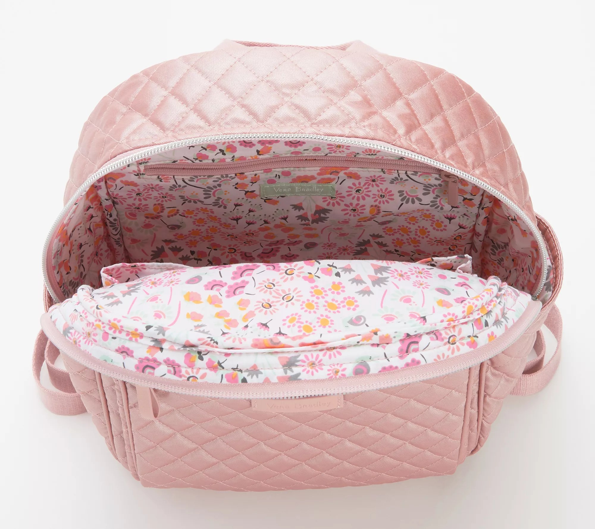 Vera Bradley Iconic Metallic Small Quilted Backpack