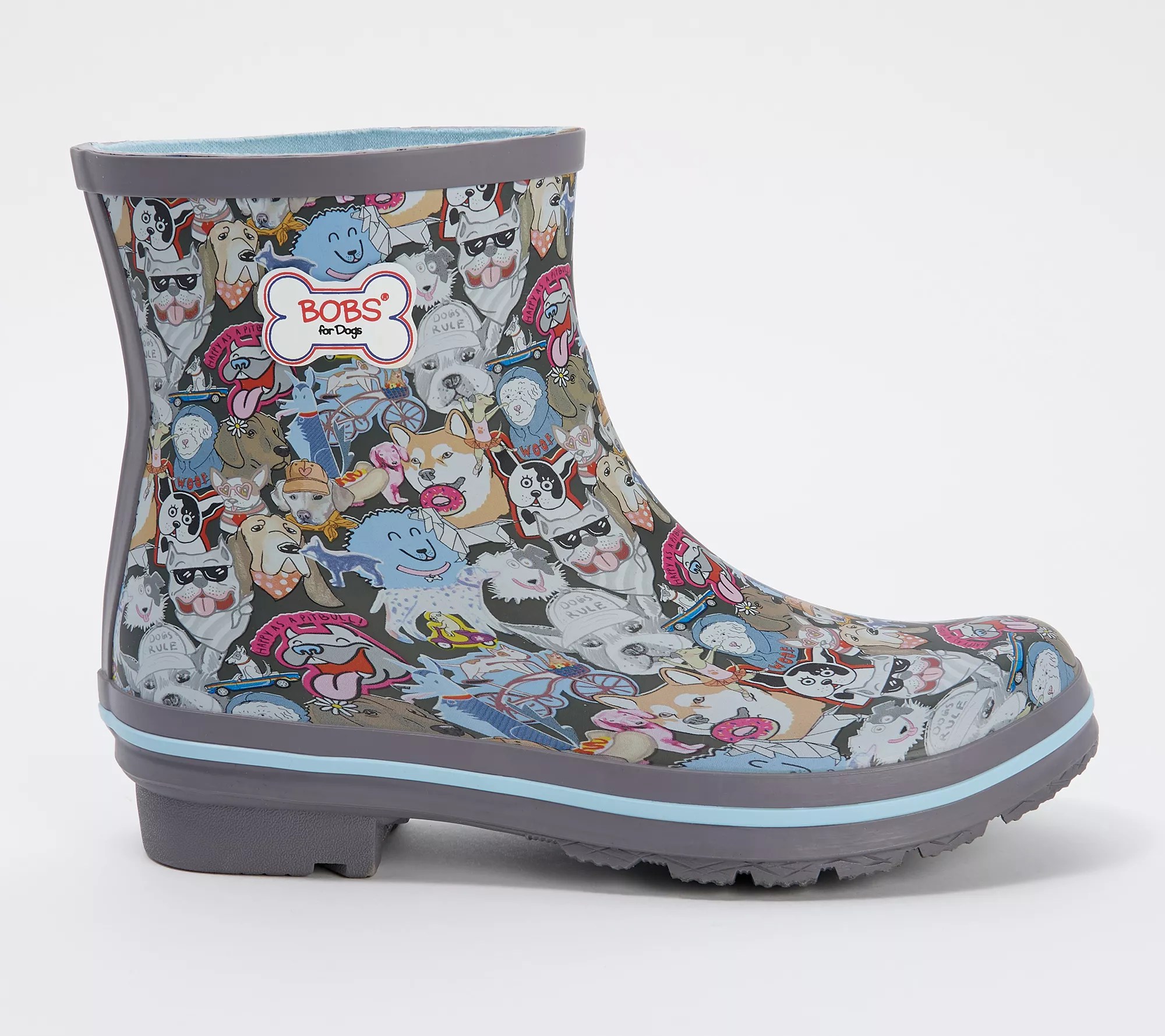 Skechers BOBs Waterproof Rain Boots Doggon Collage