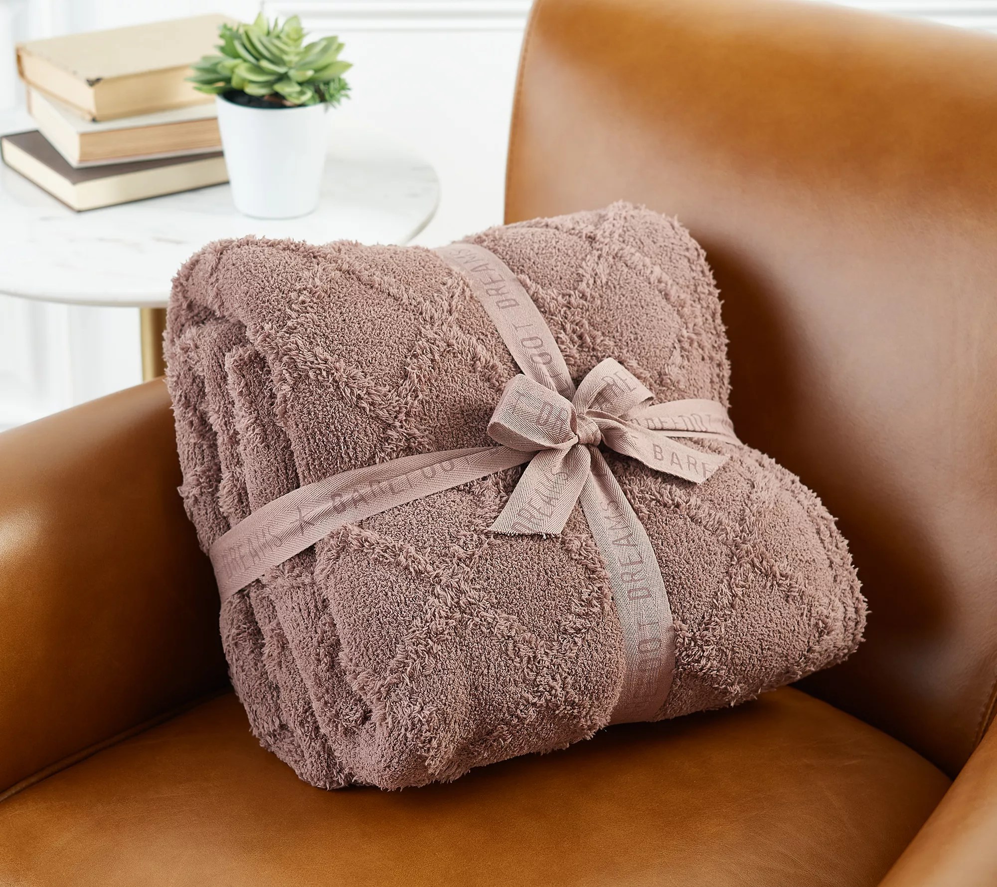 Barefoot Dreams CozyChic Diamond Jacquard Throw 54" x 72"