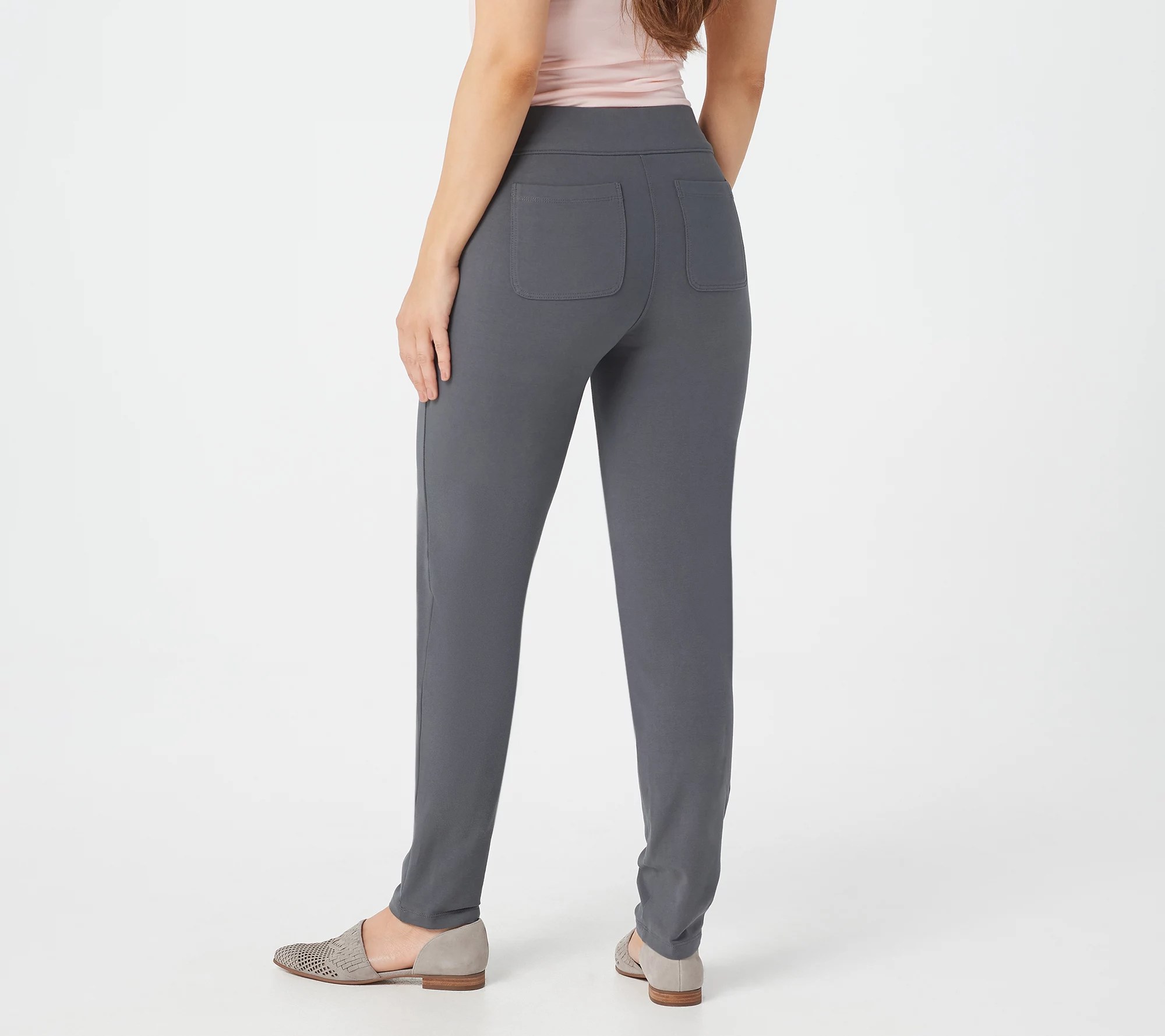 Susan Graver Regular Premium Stretch Slim Leg PullOn Pants