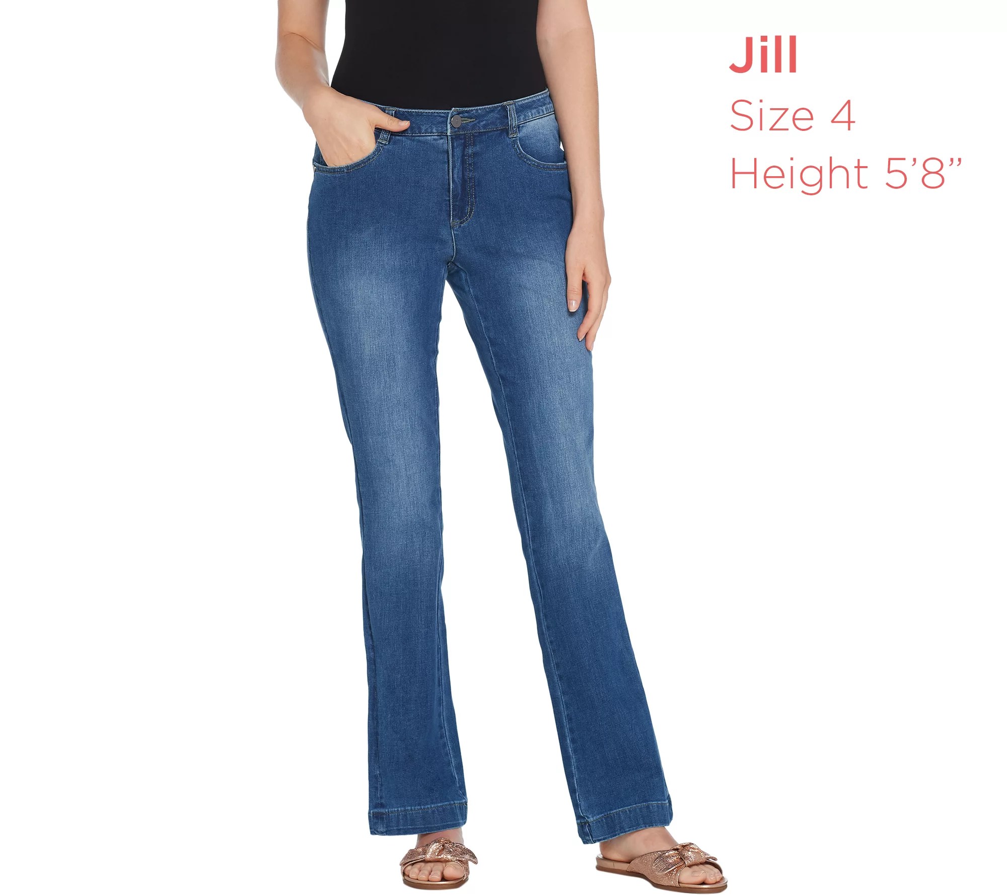 "As Is" G.I.L.I. Regular Dual Stretch Bootcut Jeans