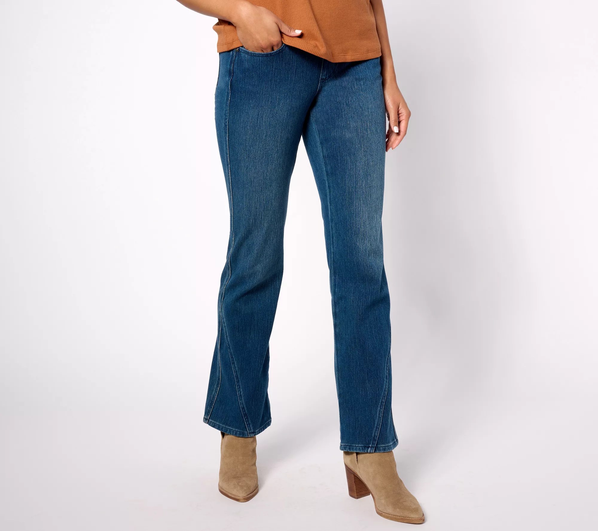 Belle by Kim Gravel Flexibelle Regular Diagonal Jeans