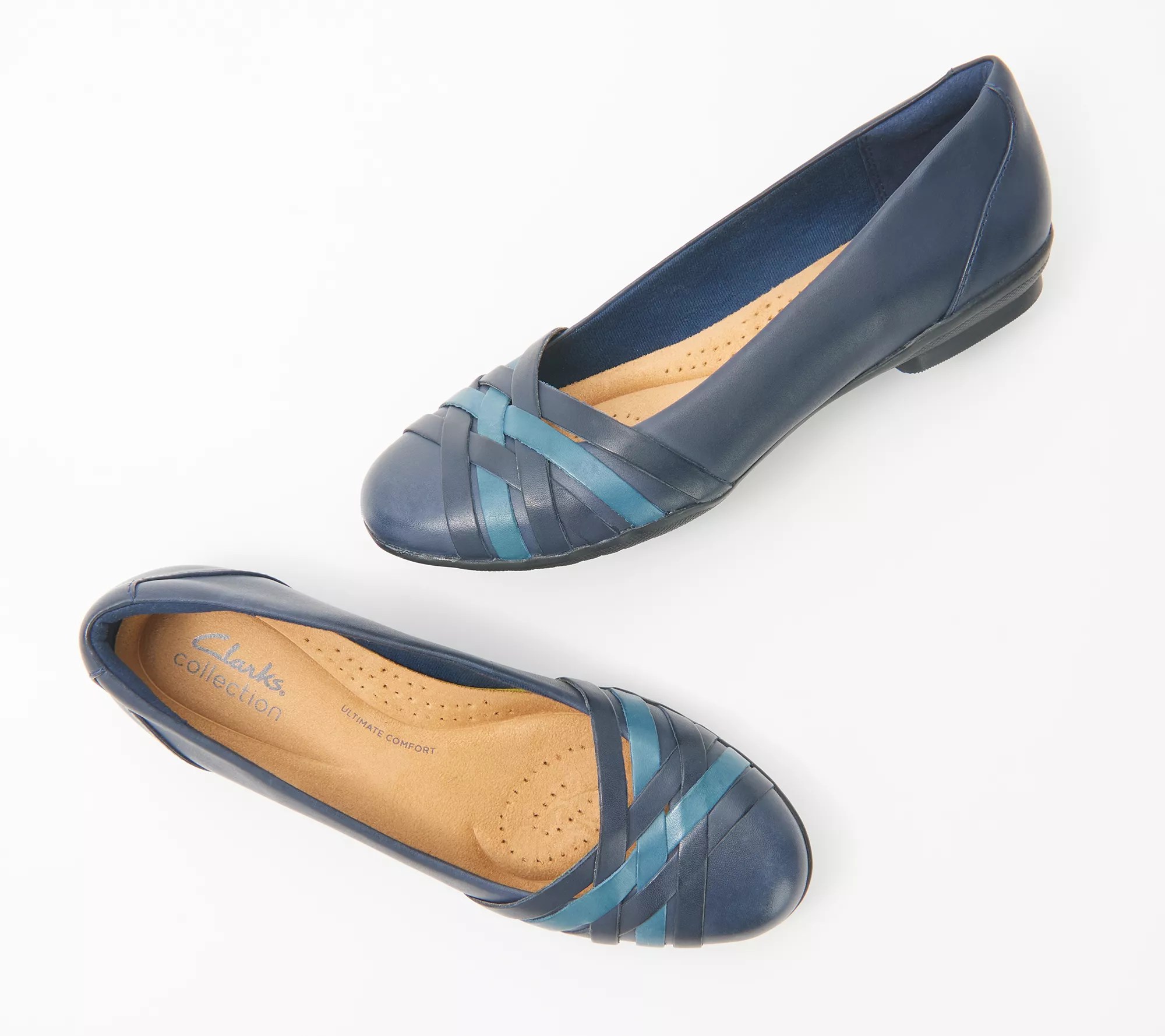 Clarks Collection Woven Ballet Flats Sara Clover
