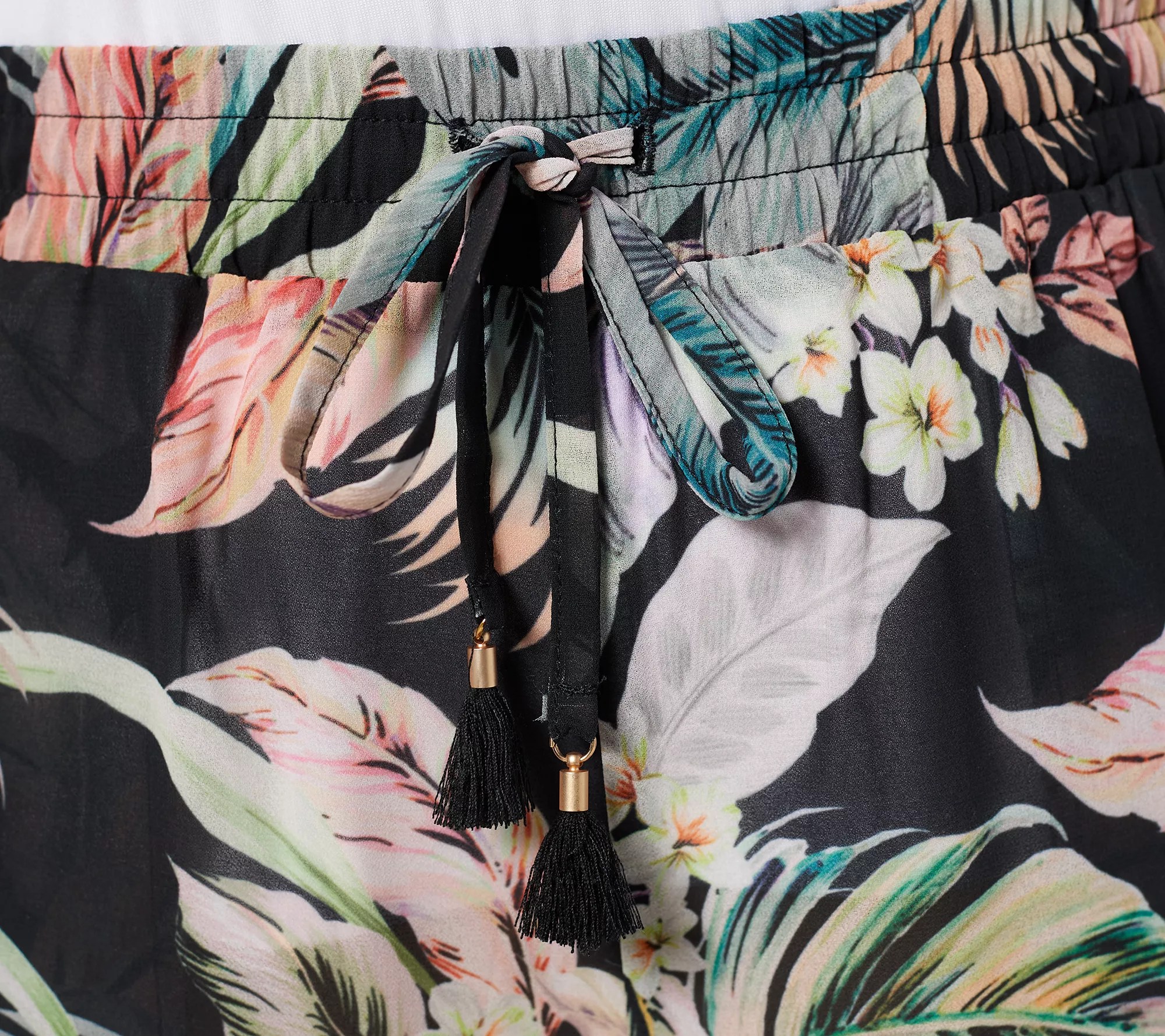 "As Is" Jantzen Woven TieWaist Wide Leg CoverUp Pants