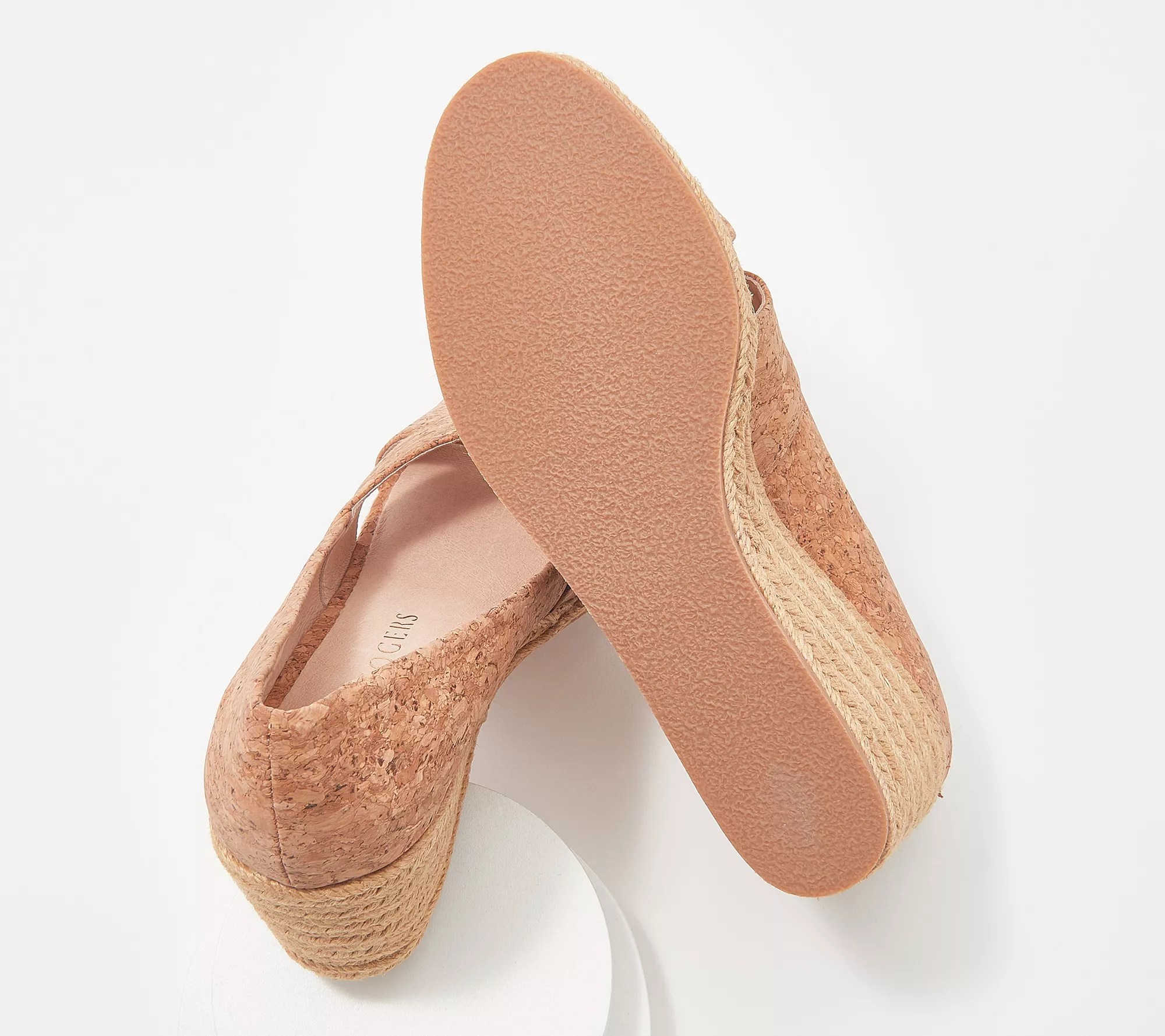 "As Is" Jack Rogers Criss Cross Wedge Espadrilles Palmer