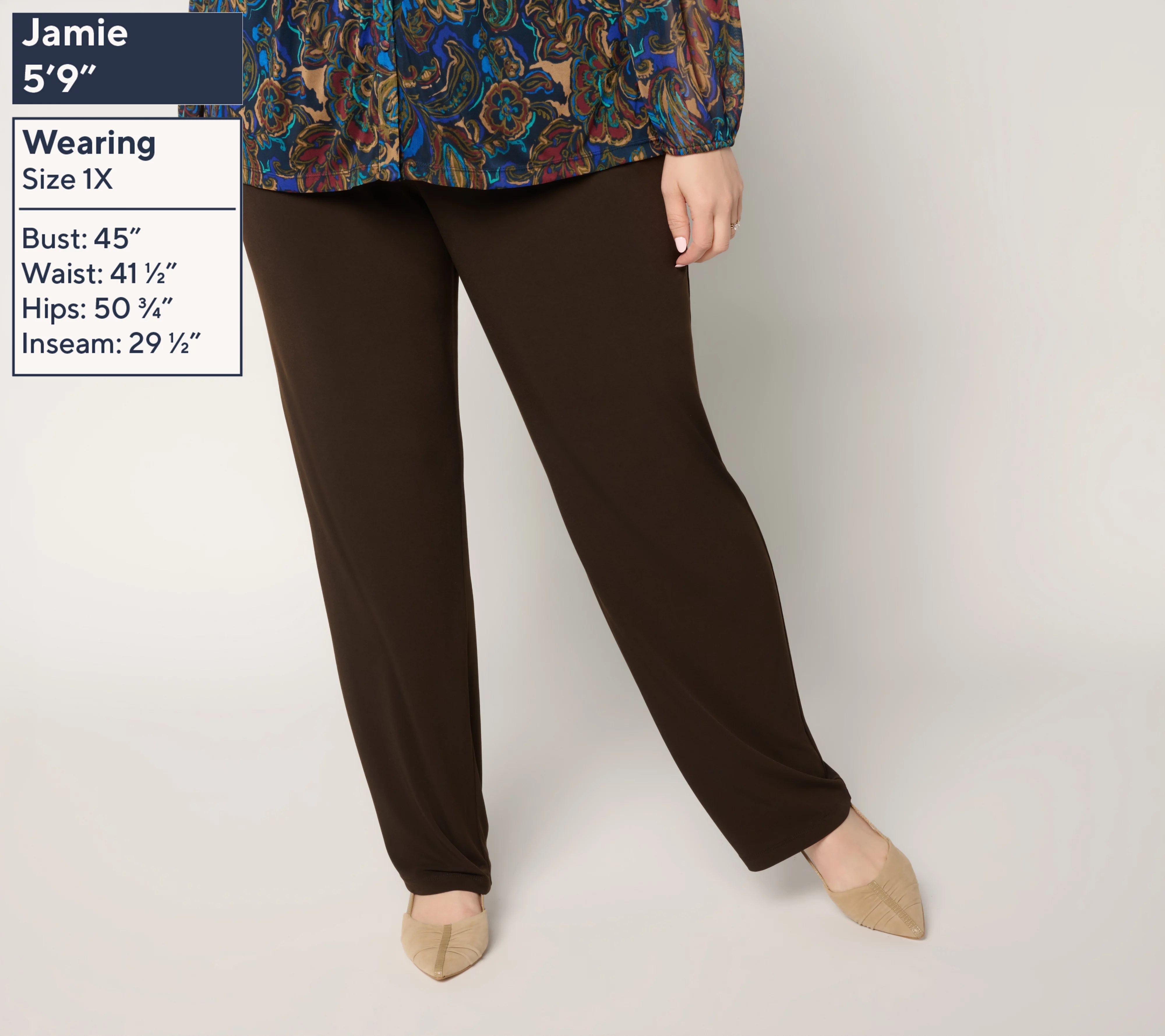 Susan Graver Liquid Knit PullOn StraightLeg Pants