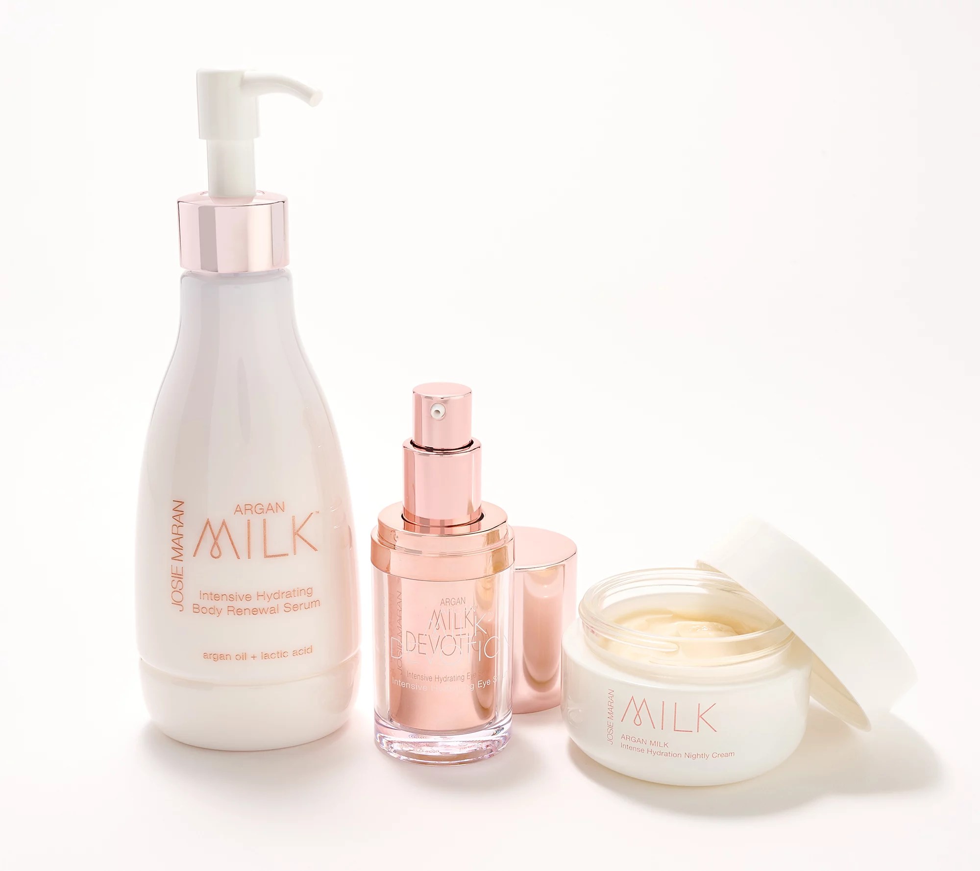Josie Maran Milk It Kit w/ Night Cream, Body Serum, & Eye Devotion