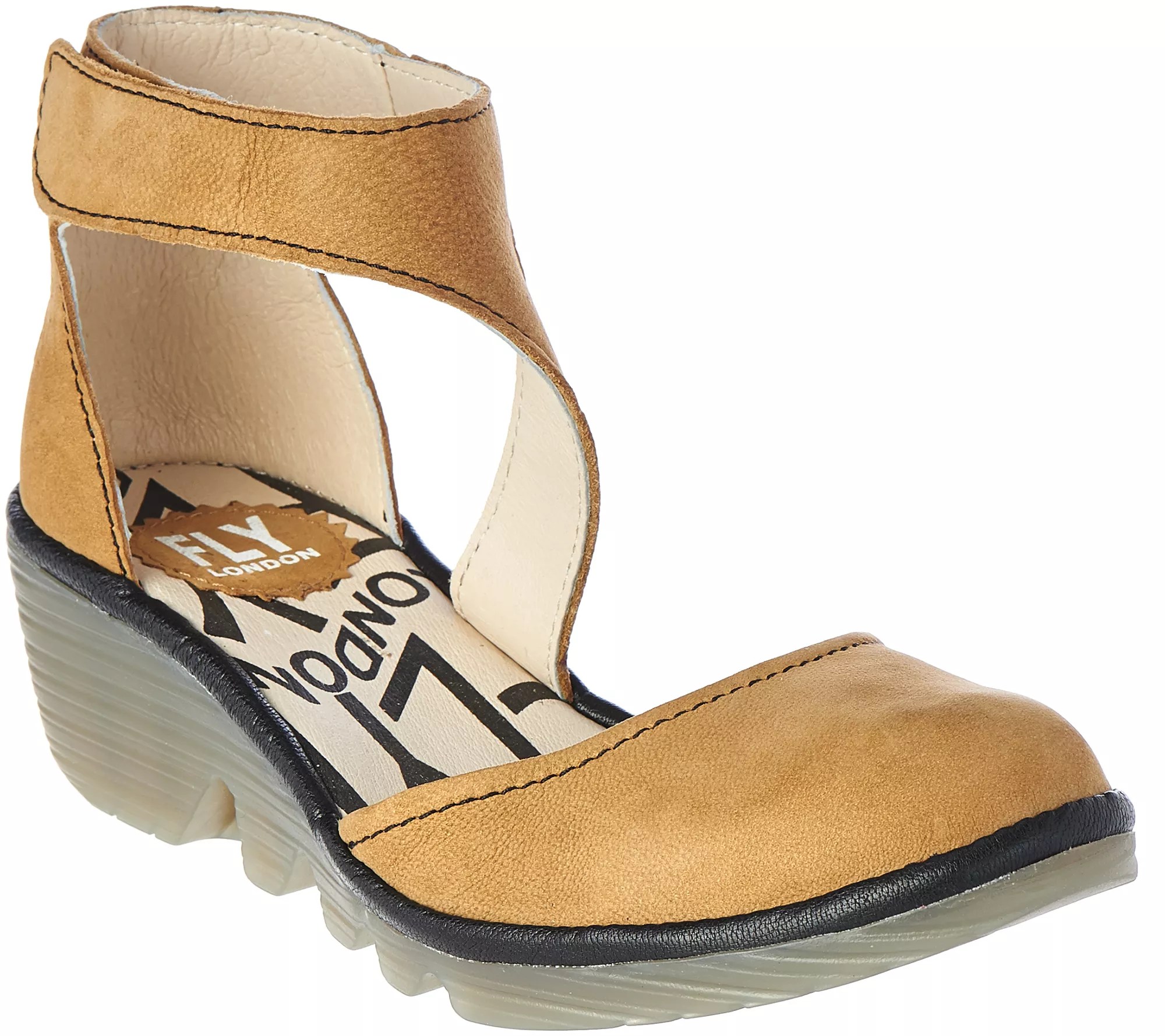 FLY London Suede Closed Toe & Heel Sandals Piat