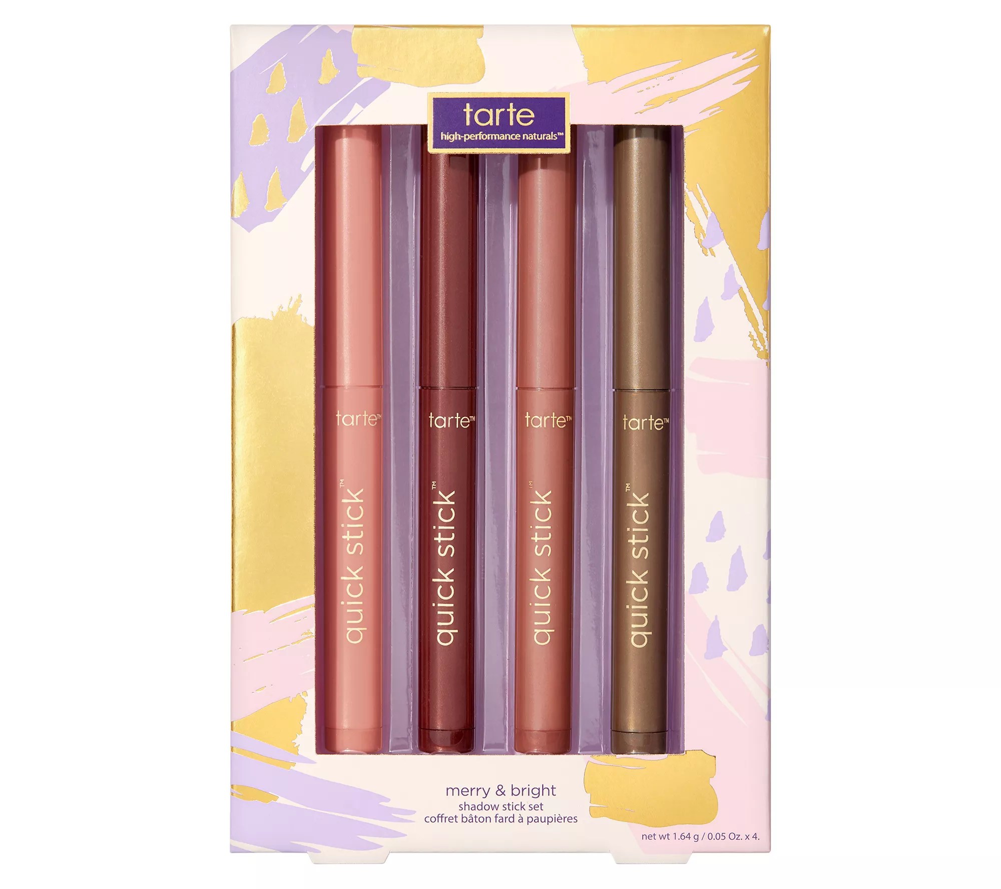 tarte Merry & Bright Quick Stick 4pc Shadow Stcks