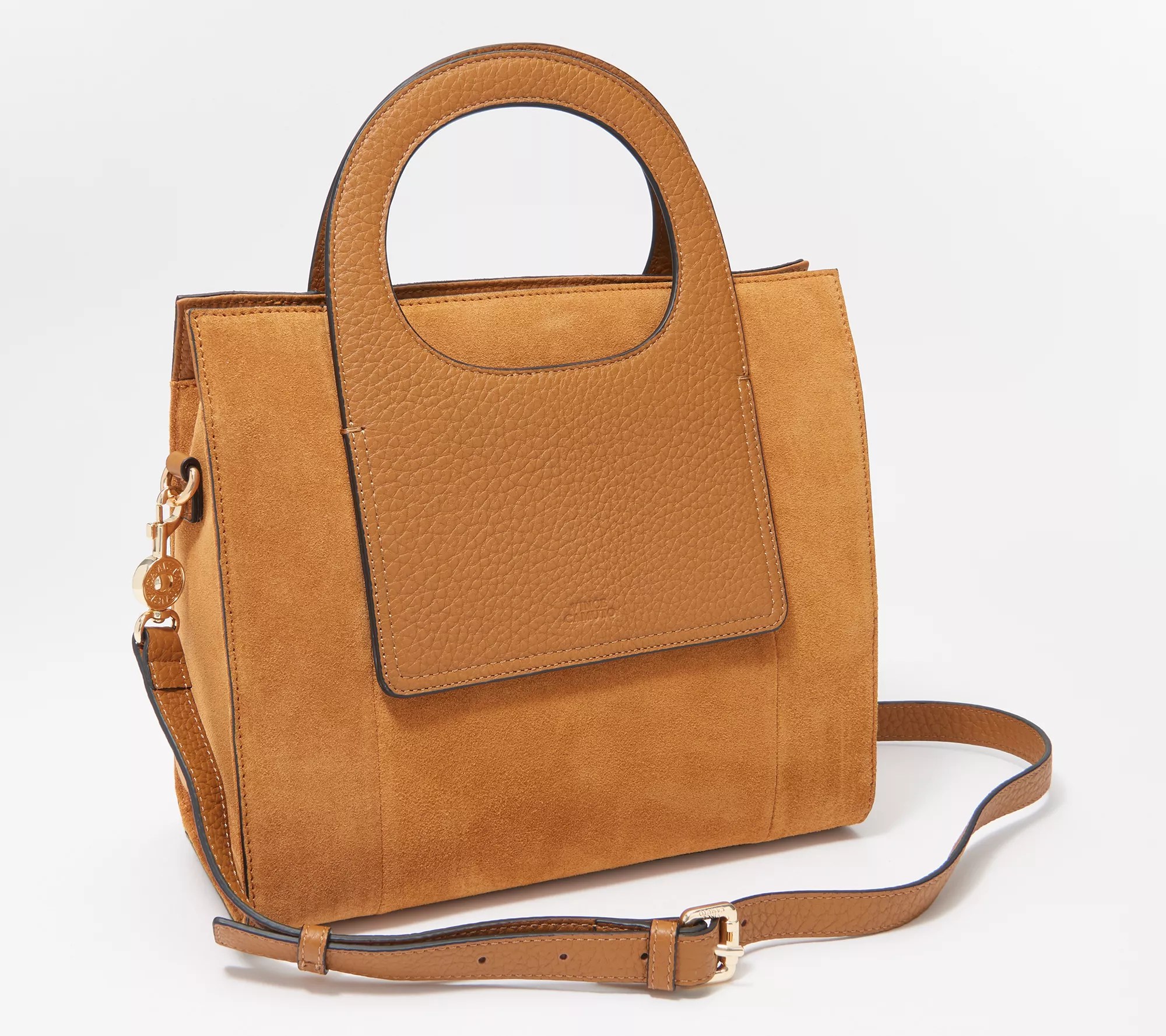 Vince Camuto Small Leather Tote with Crossbody Strap Beck