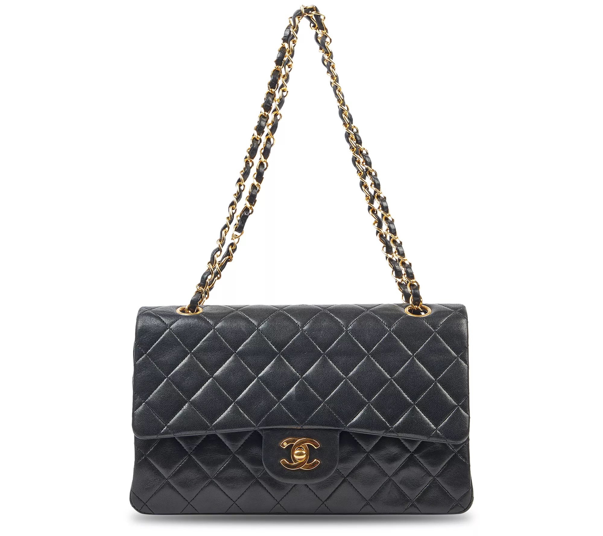 New arrival updates EverydayVintage Chanel Medium Diana Flap Bag Black