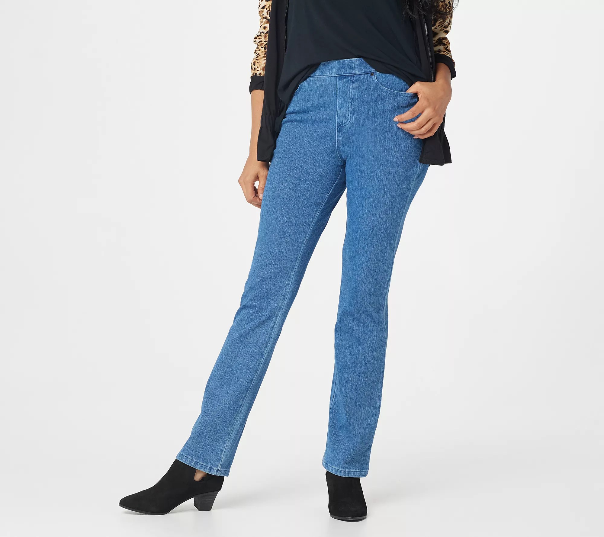 Belle by Kim Gravel Flexibelle Embellished Jeans Petite