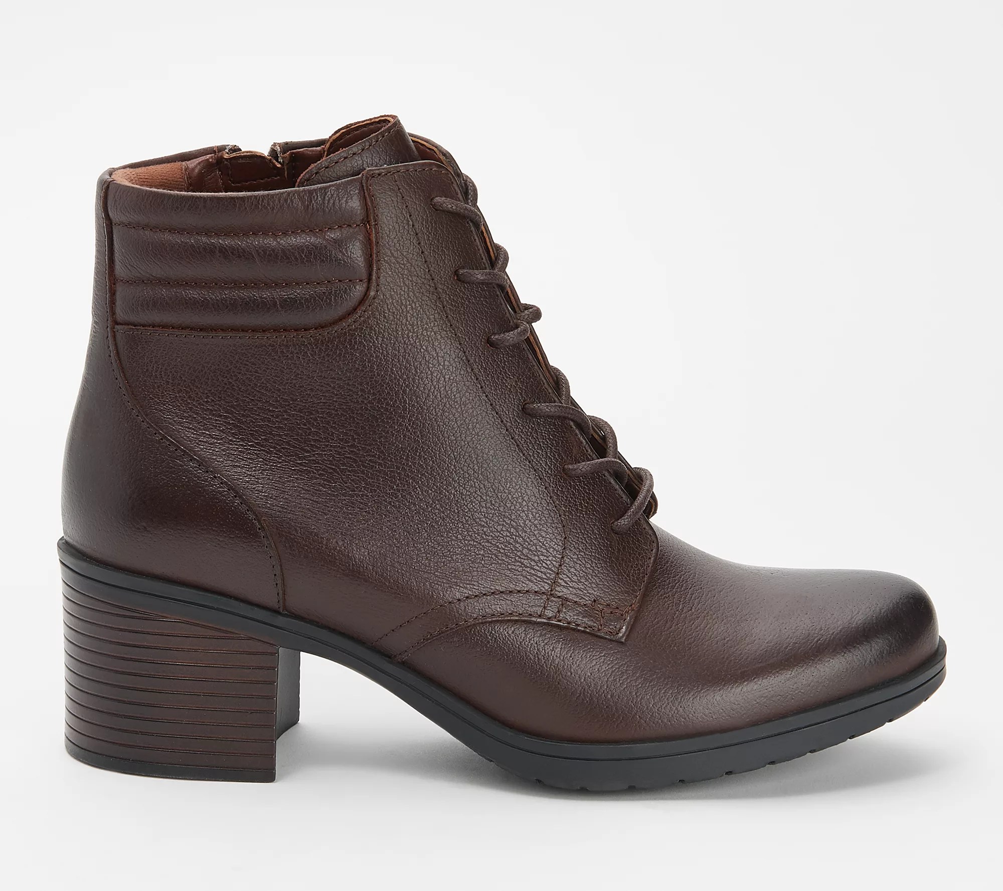 Clarks Collection Leather LaceUp Ankle Boots Hollis Jasmine