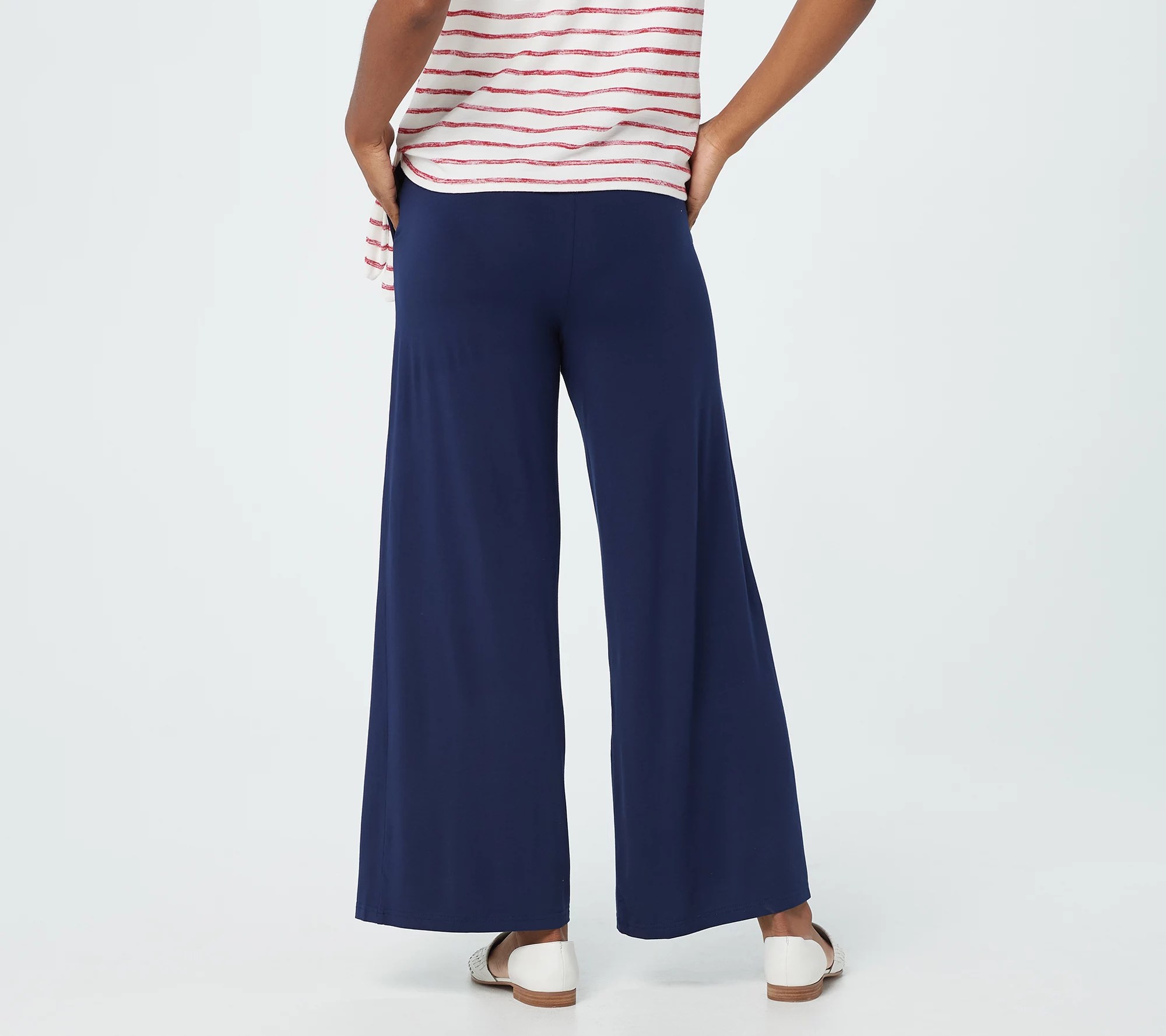 Belle by Kim Gravel Knit Palazzo Pant