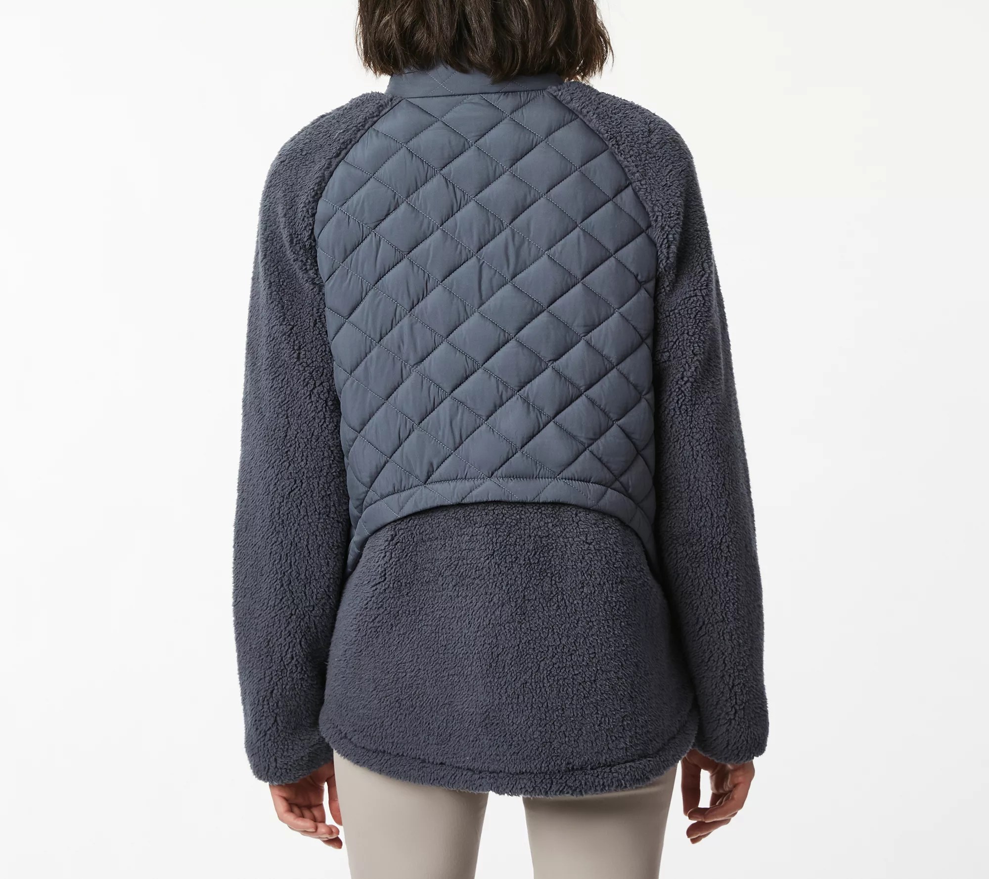 Bernardo Quilted Jacket with Sherpa