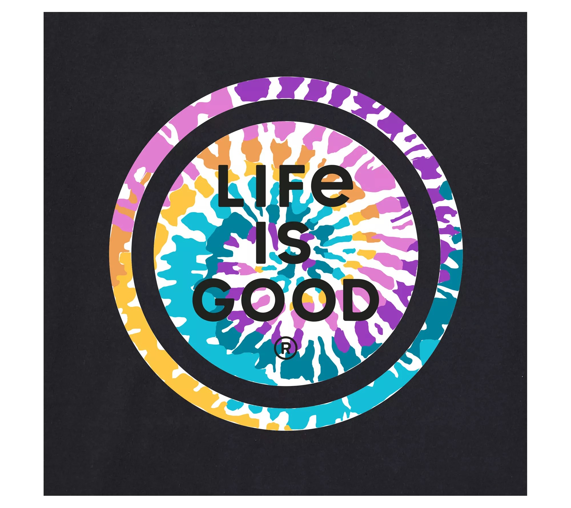Life is Good Women's Tie Dye Coin Crusher Knit Tee
