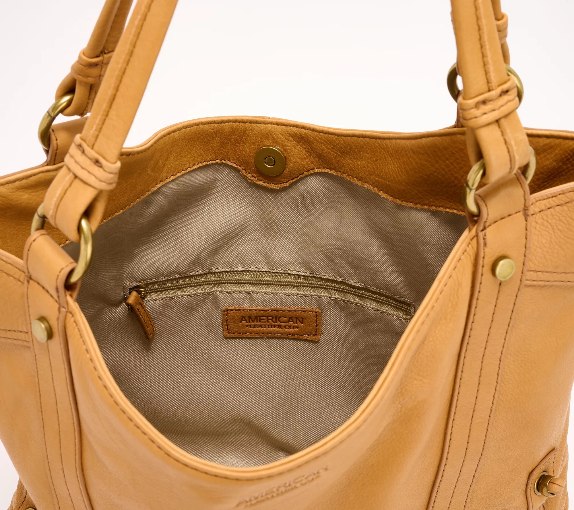 American Leather Co. Delancy North/South Leather Tote