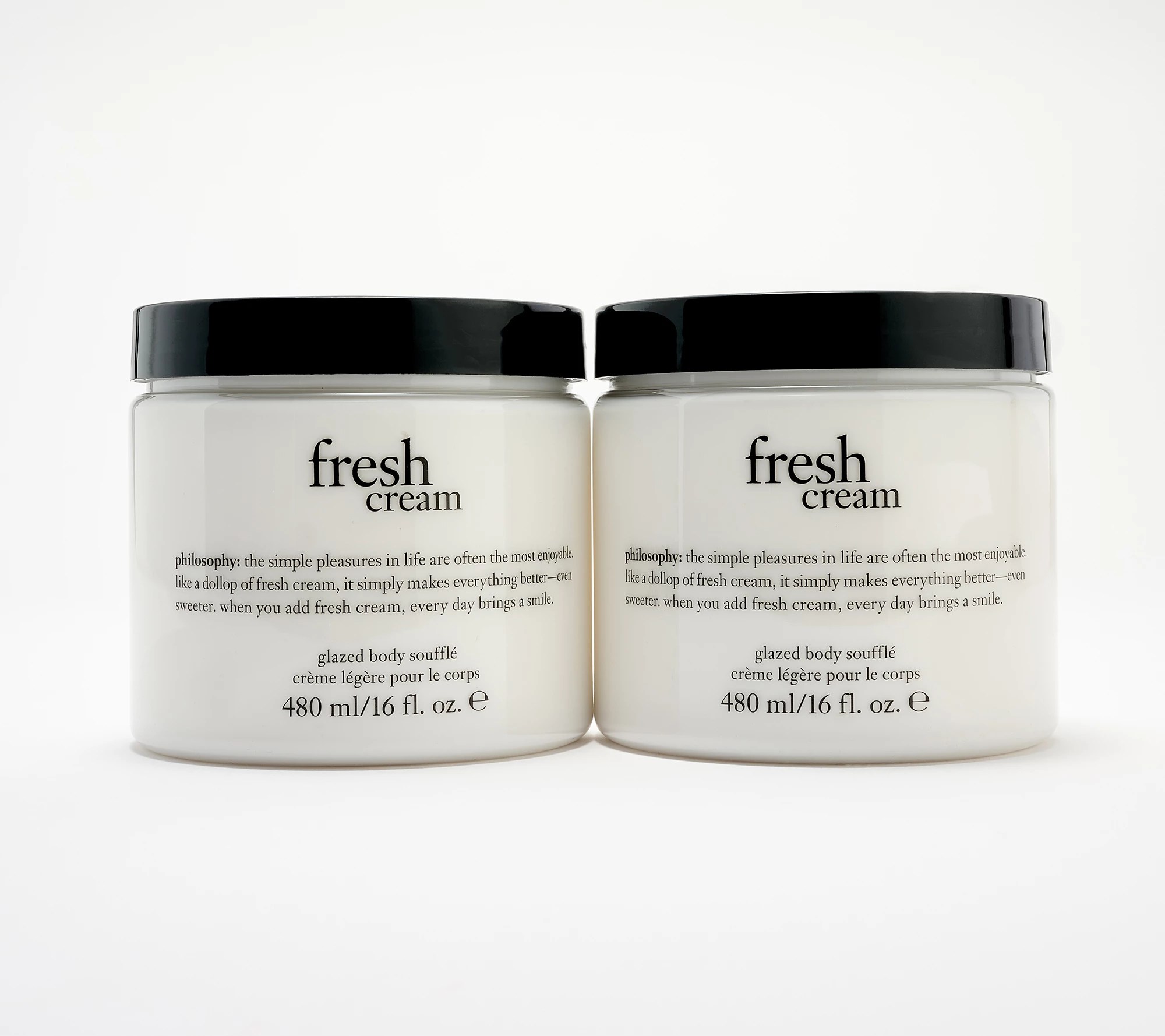 philosophy supersize glazed body souffle 16oz duo