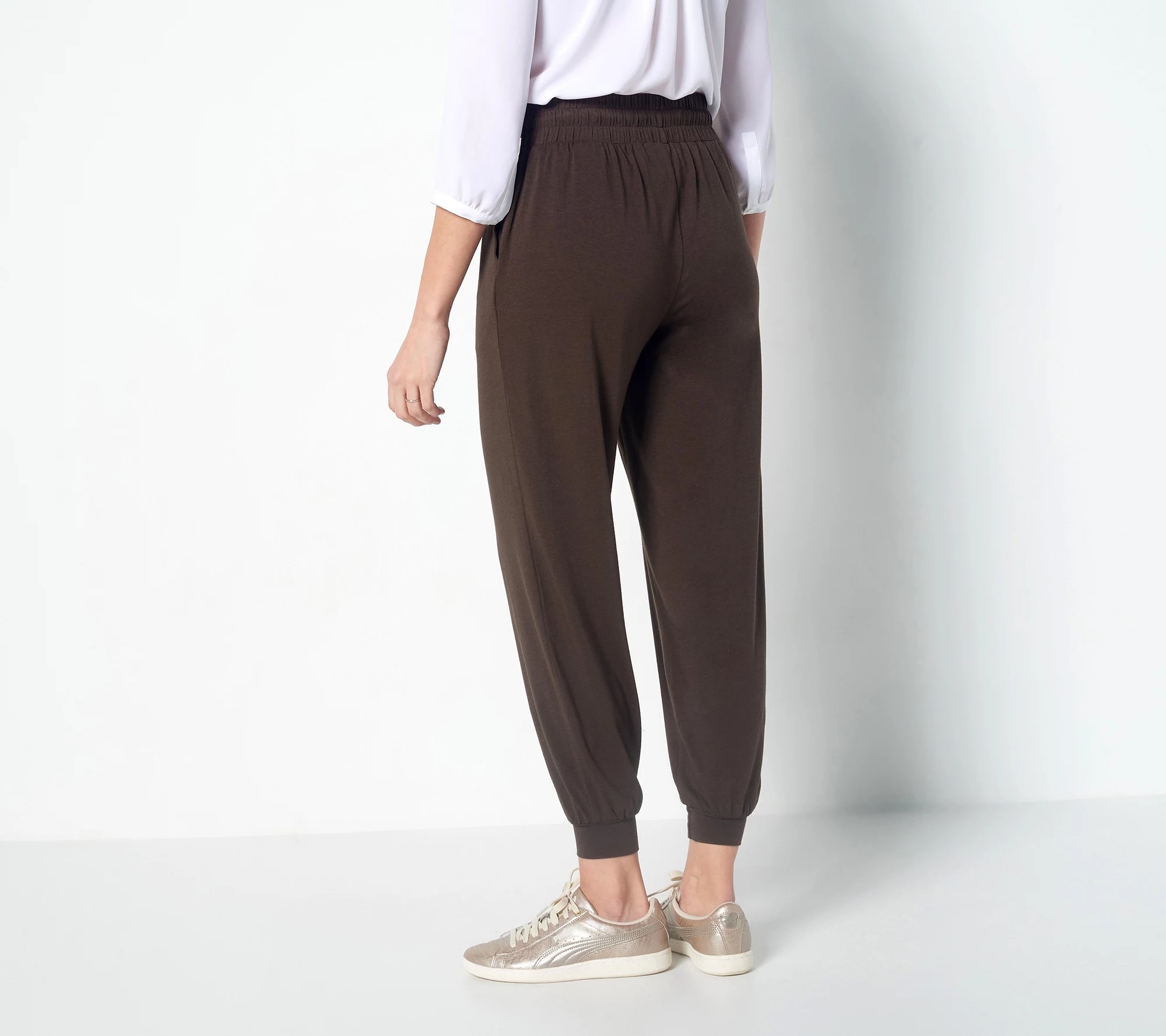AnyBody Petite Cozy Knit Jogger Pants
