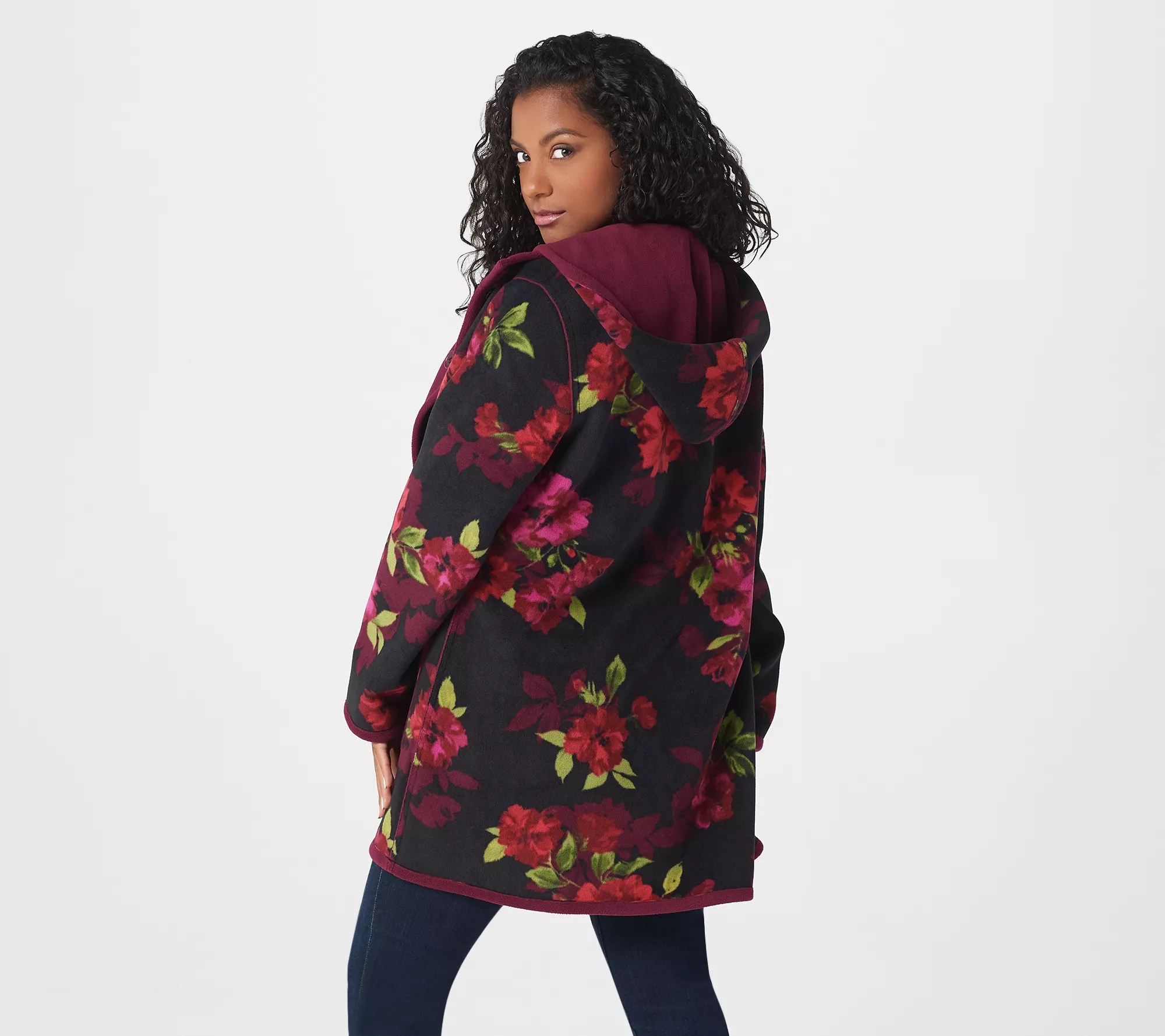 Susan Graver Weekend Reversible Polar Fleece Coat