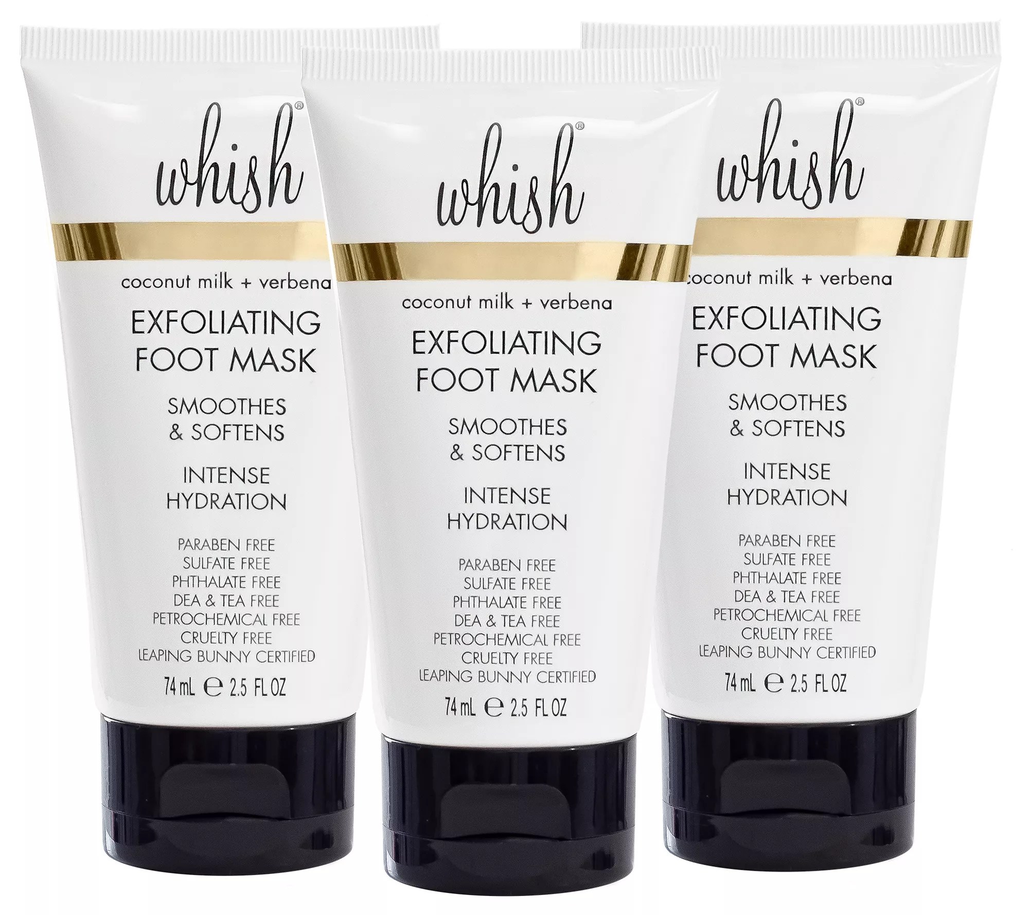 Whish Set of 3 Coconut Milk Exfoliating Foot Masks