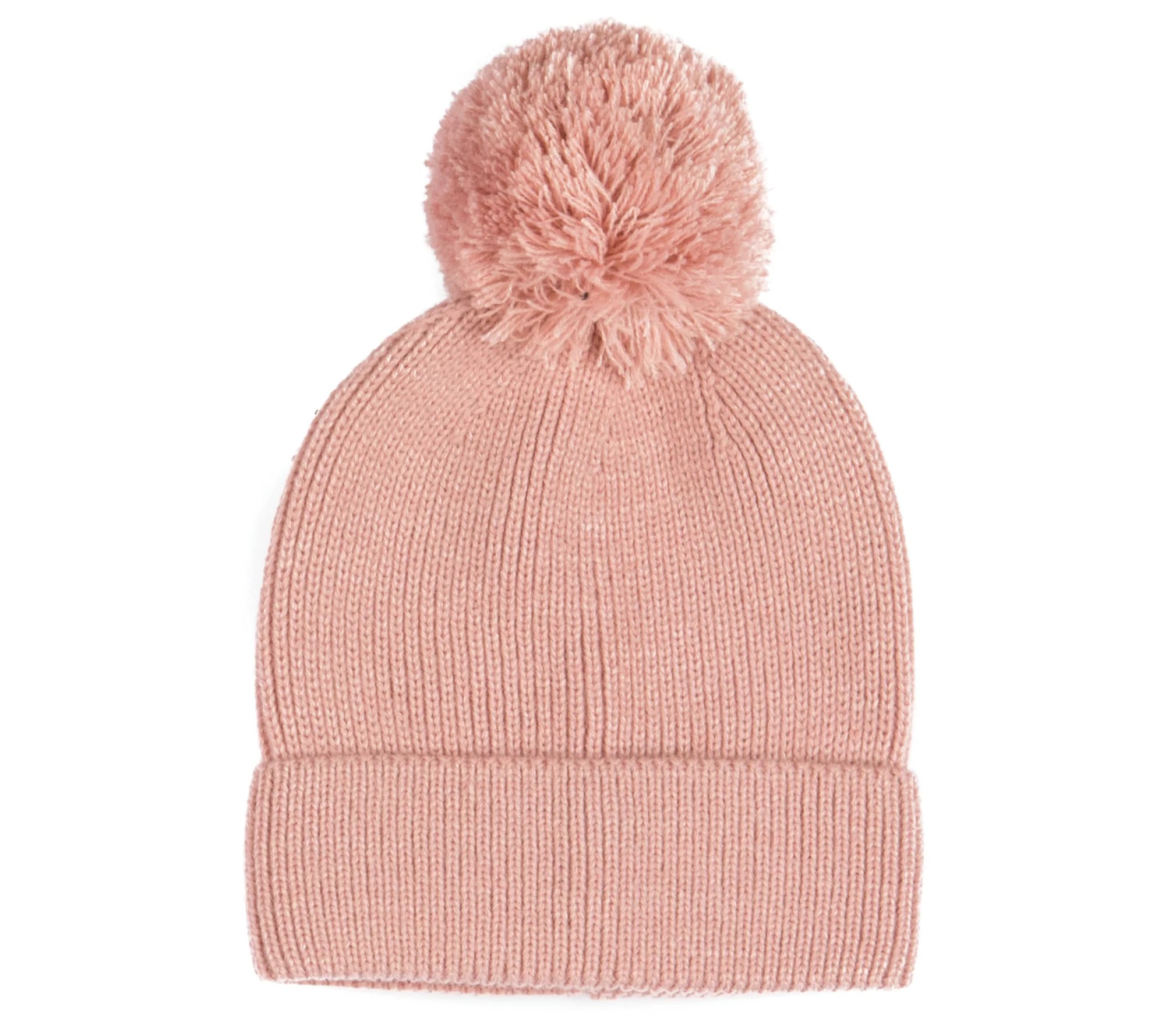 Four Buttons by San Diego Hat Co. Women's Beanie w/Yarn Pom