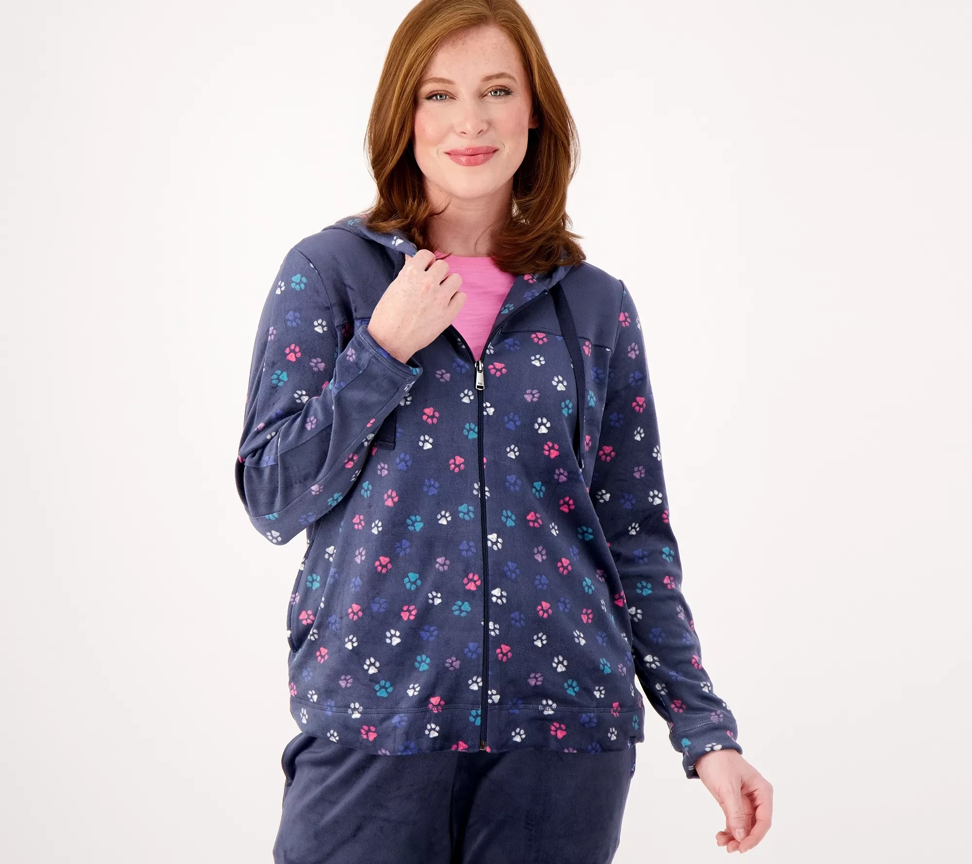 Lug Lounge Color Joy Wish Zip Front Hoodie Ranger