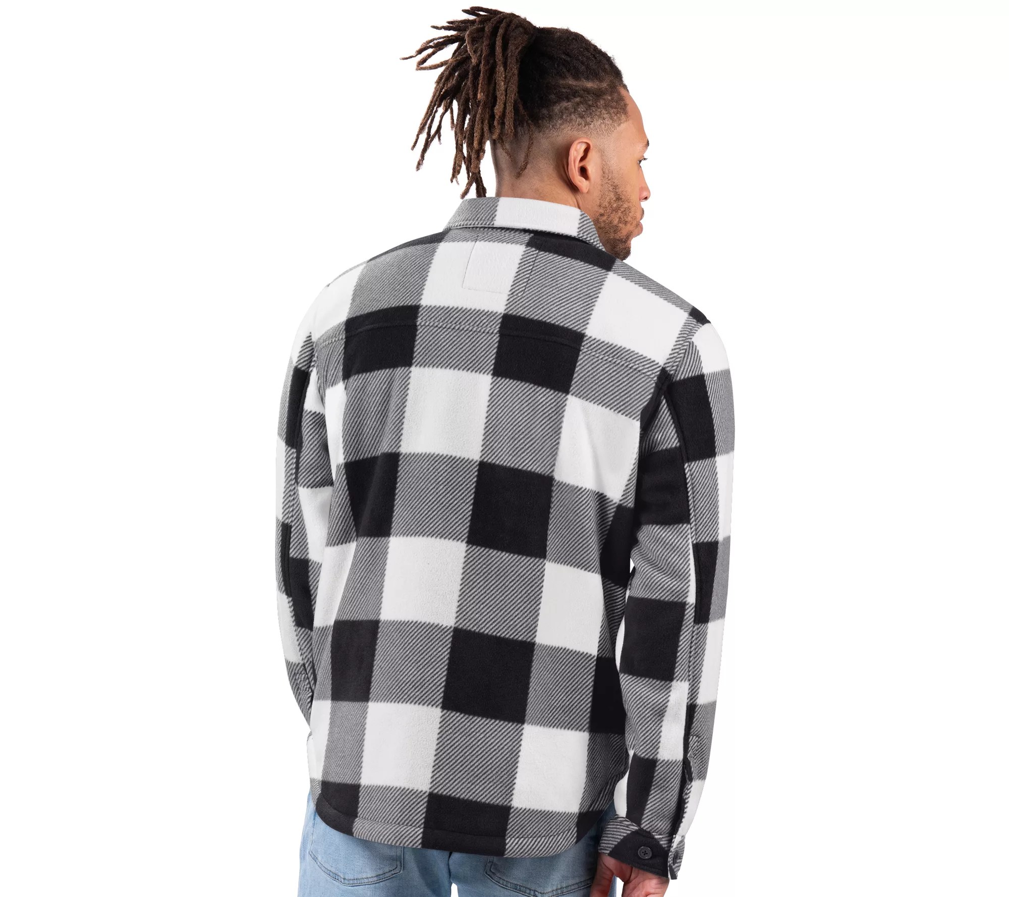 NFL Men's Plaid Sherpa Jacket