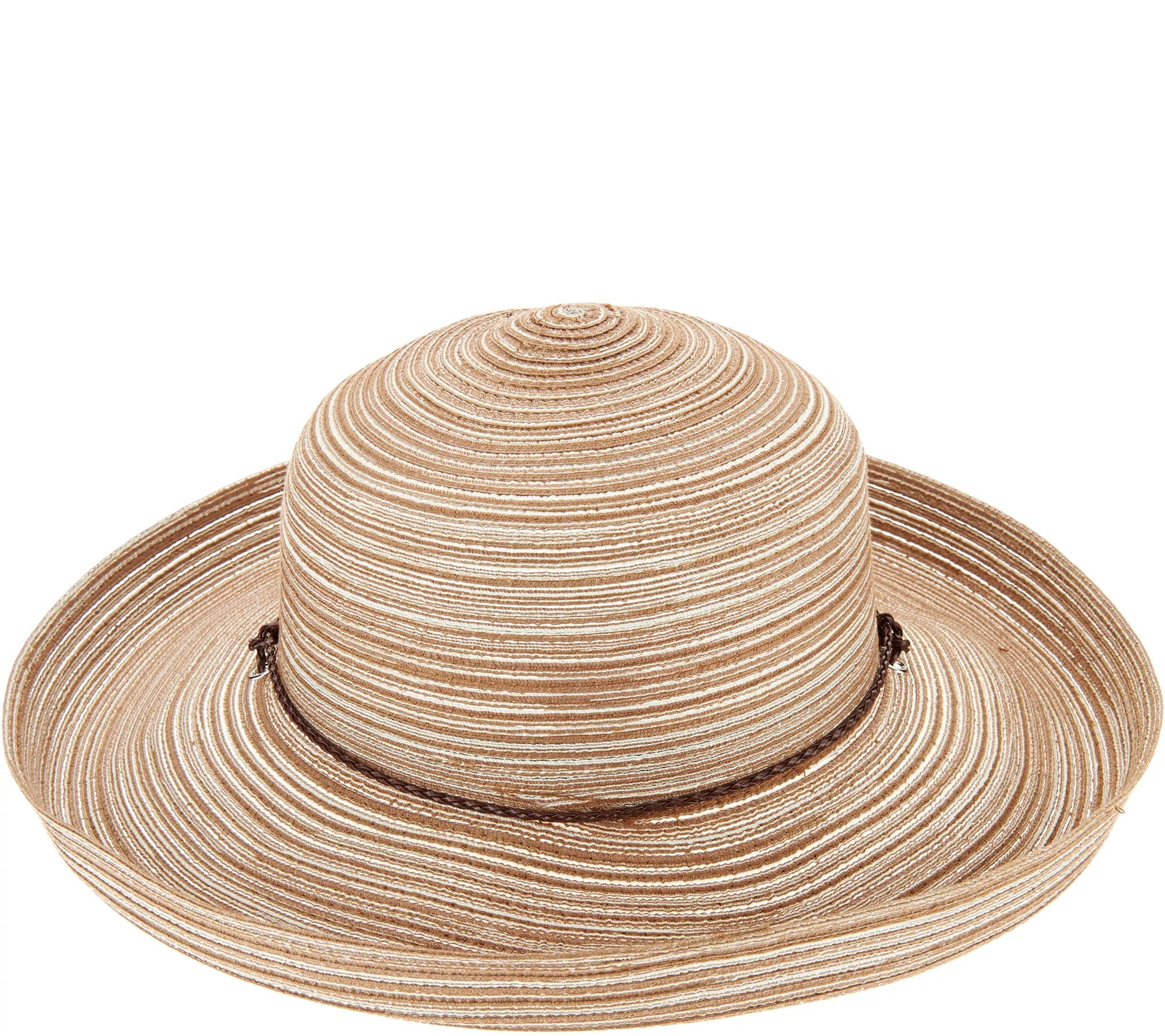 San Diego Hat Co. Mixed Braid Kettle Brim Sun Hat