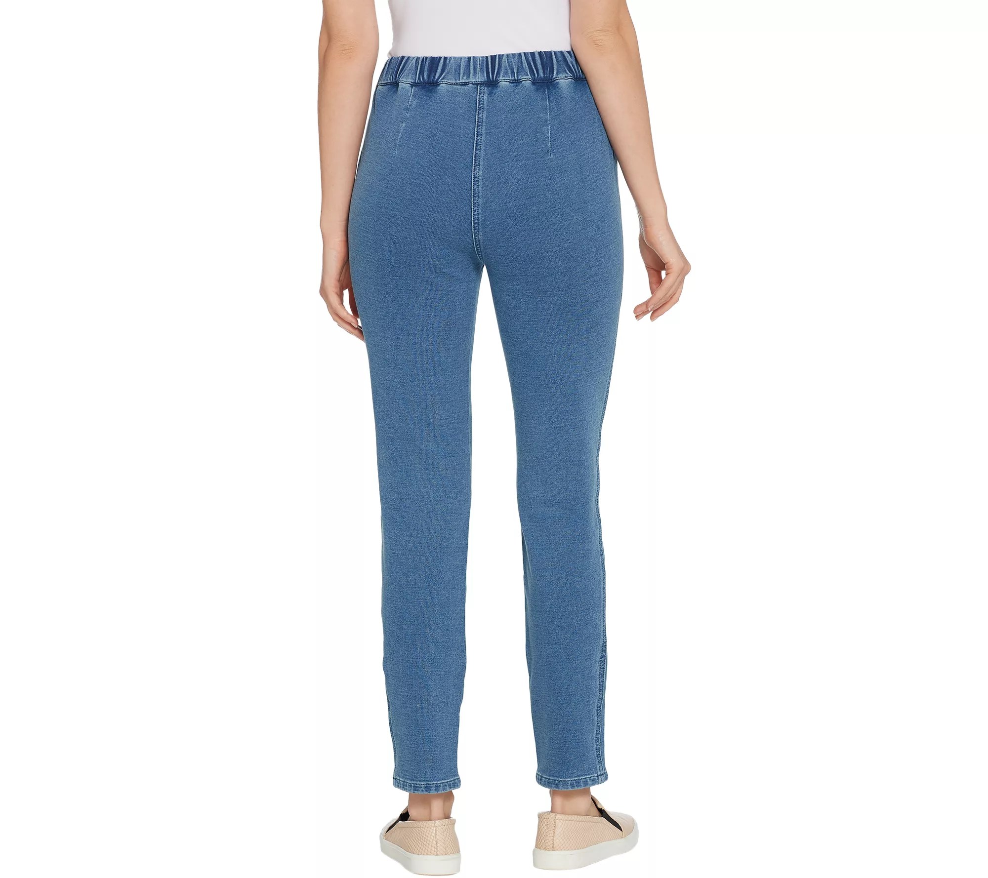 Quacker Factory DreamJeannes Regular PullOn Slim Leg Pants