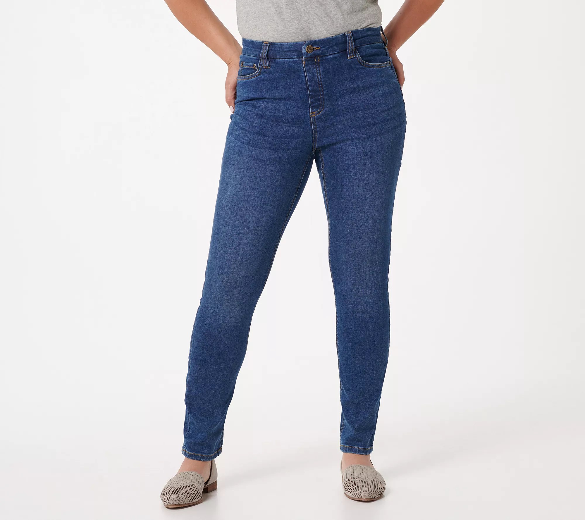 Denim & Co. Easy Stretch Tall SlimStraight Jeans