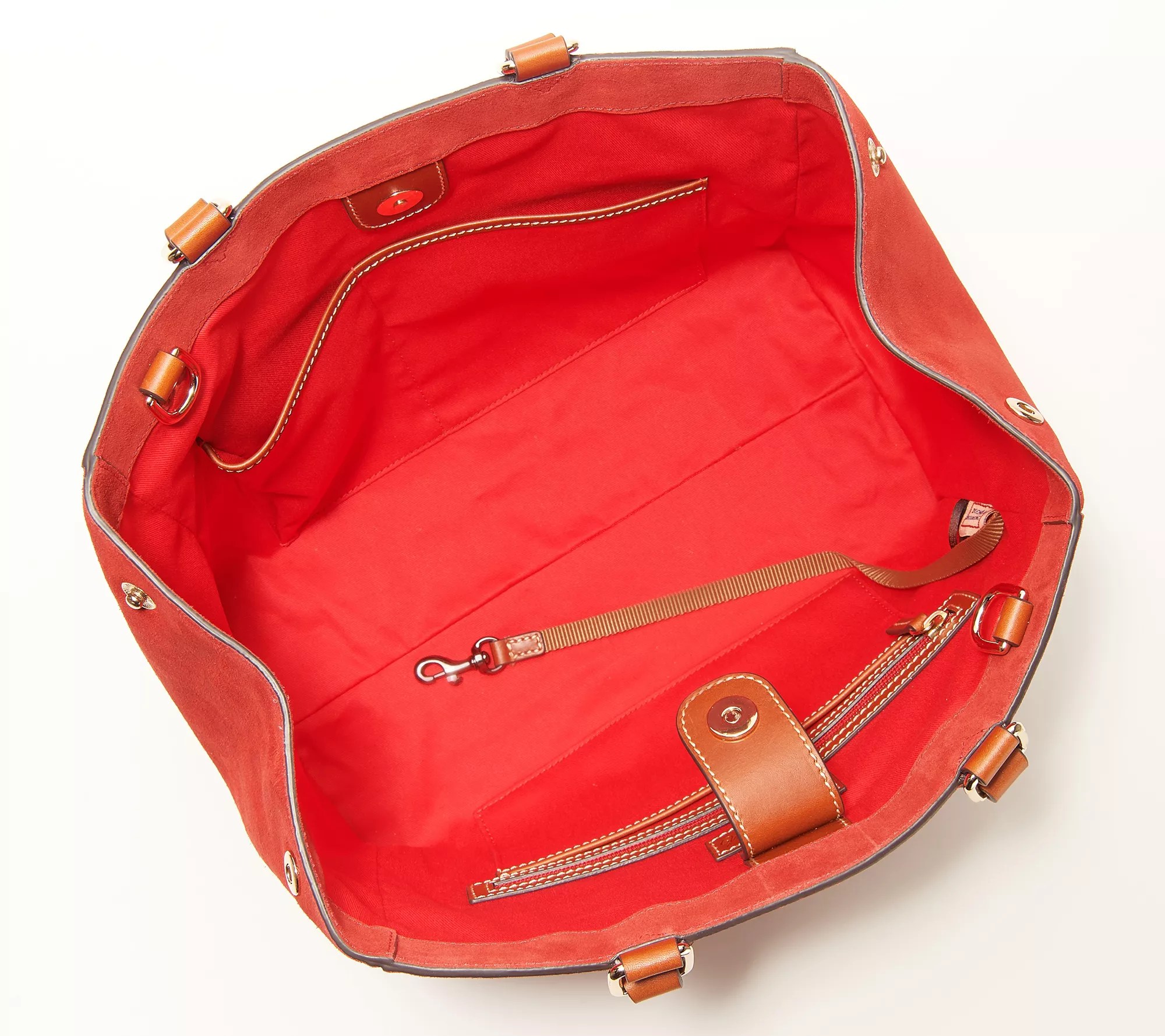 Dooney & Bourke Suede Zip Satchel