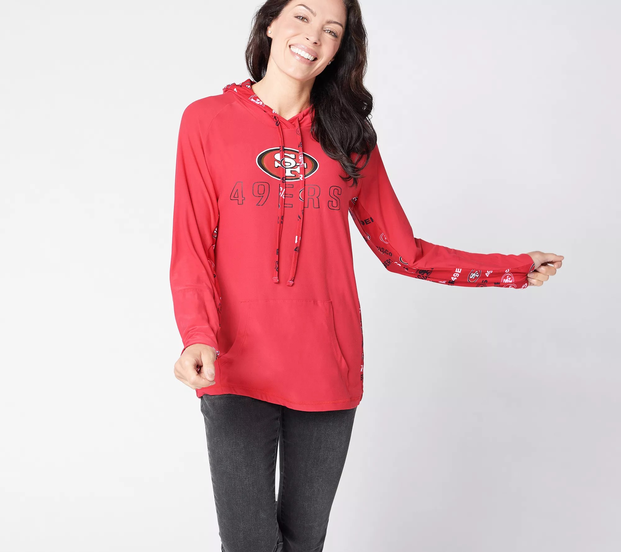 NFL Women's Long Sleeve Knit Hoodie