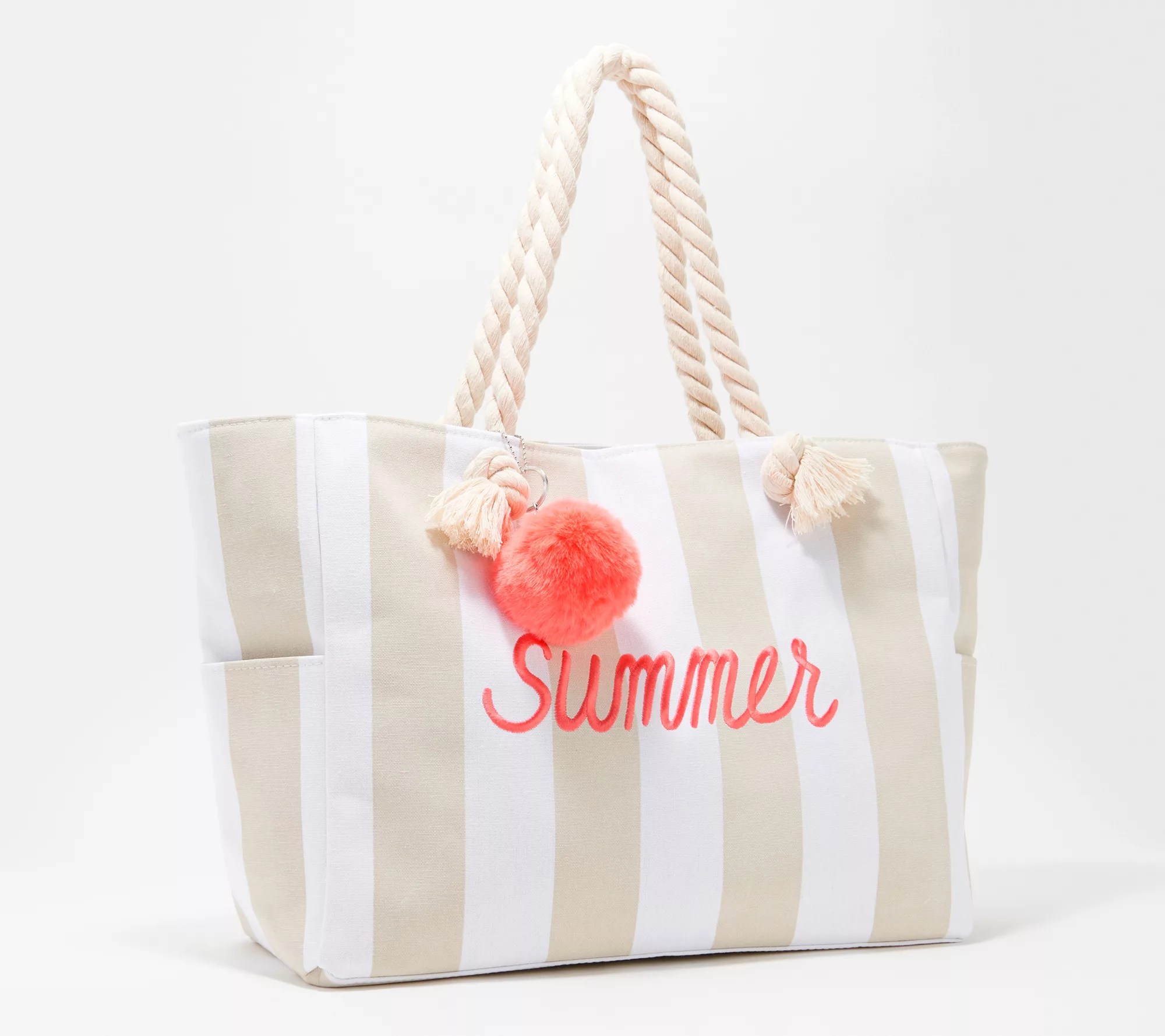 Belle Beach by Kim Gravel Seaside Cabana Stripe Beach Bag