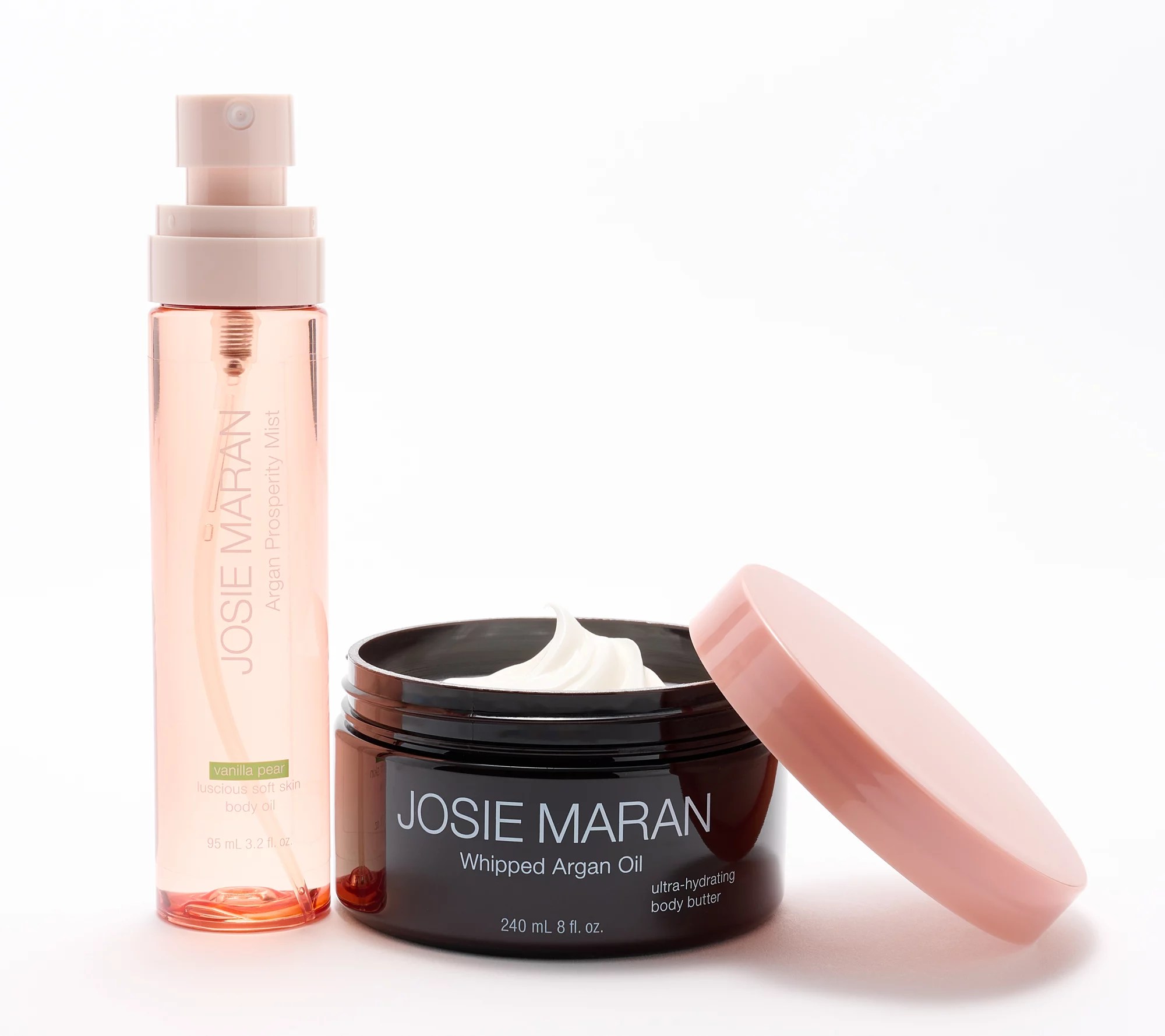 Josie Maran Argan Glow Body Butter & Body Oil Mist Moisture Duo