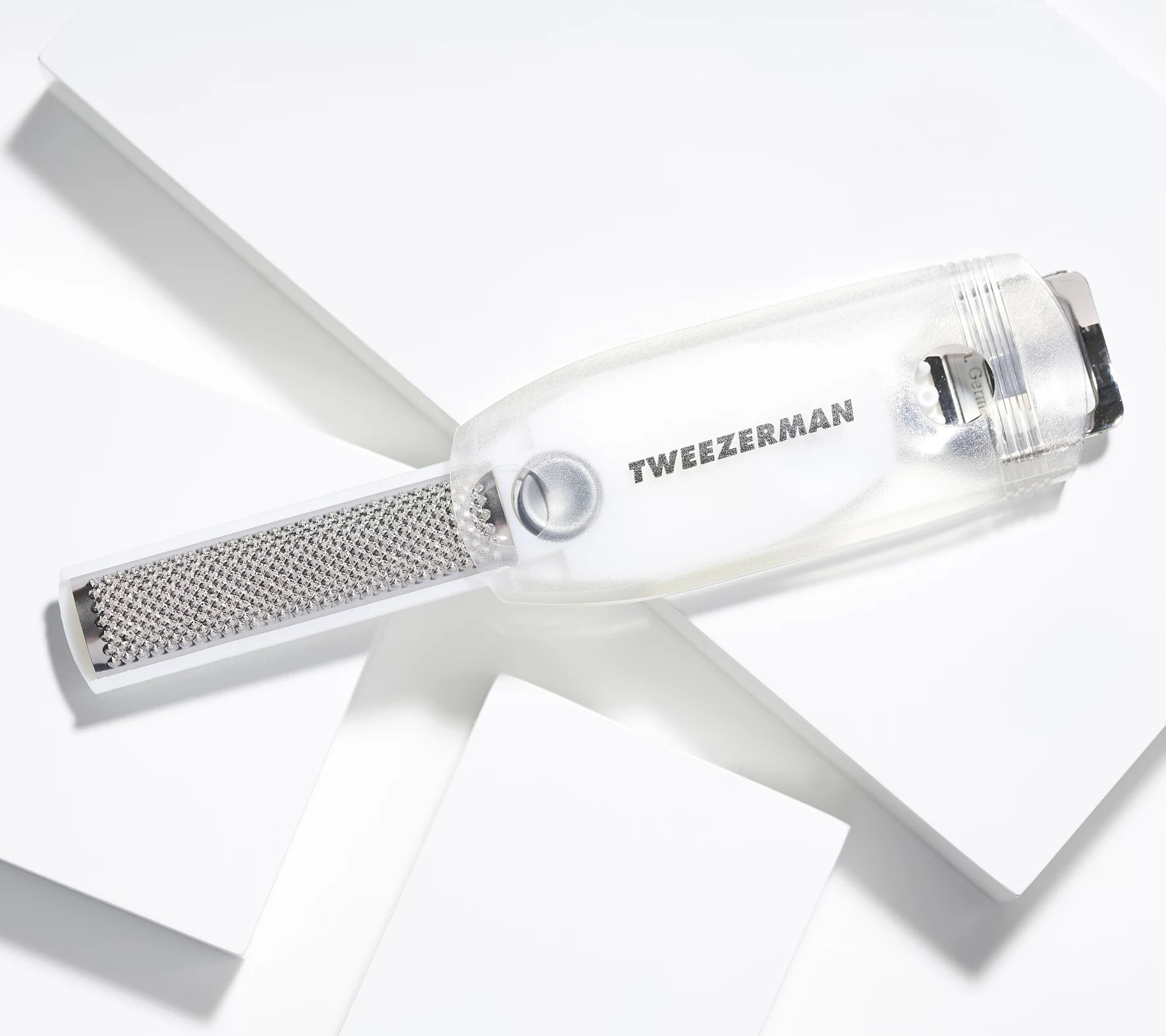 Tweezerman Safety Slide Callus Shaver & Rasp w/ Holder