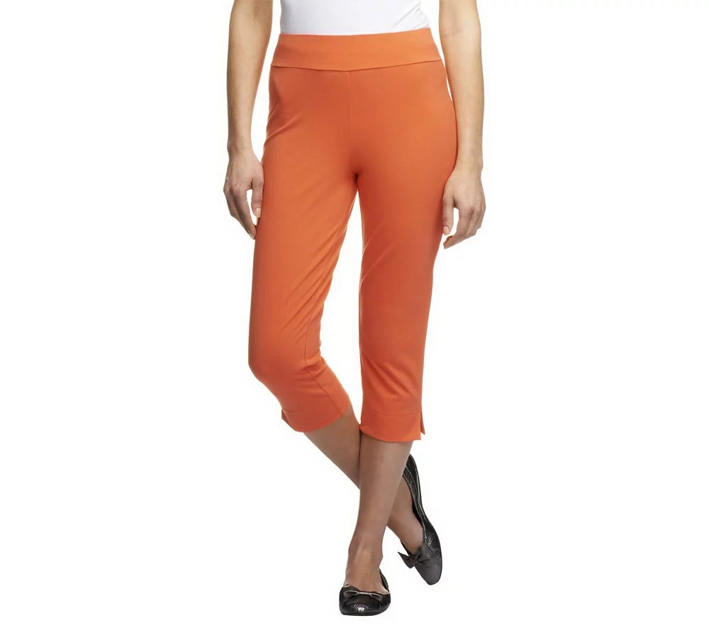 "As Is" Women with Control Contour Waist Pullon Capri Pants