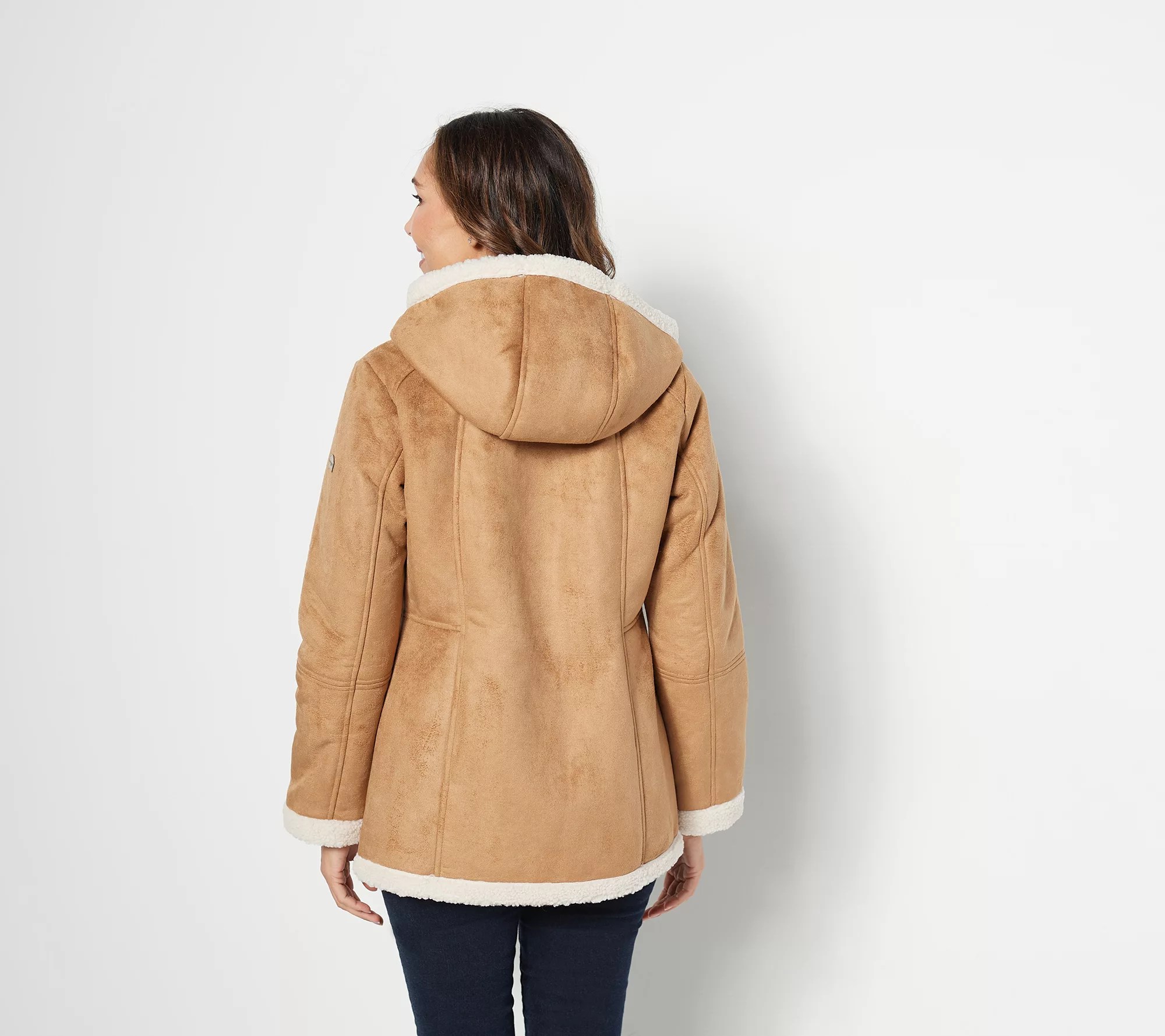 Koolaburra by UGG Faux Shearling Coat with Trims