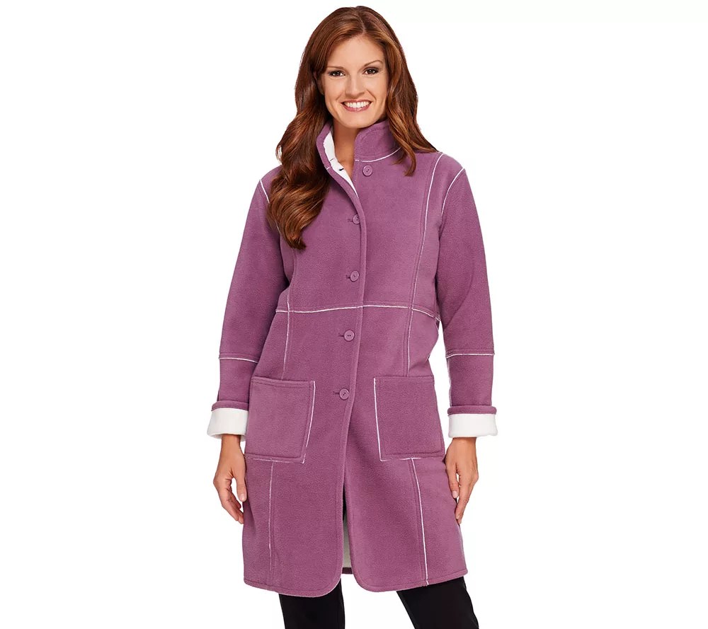 Susan Graver Reversible Fleece Coat