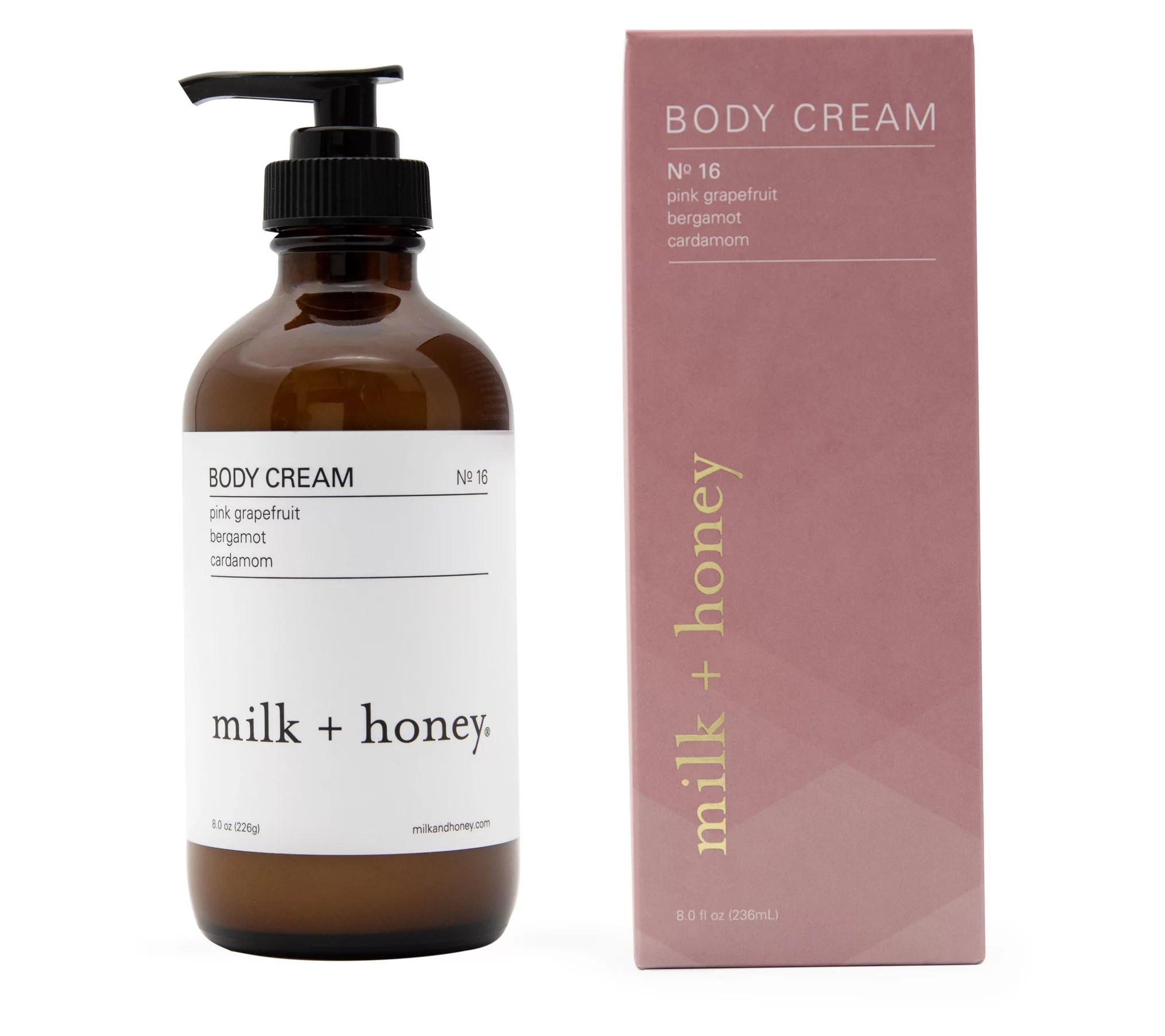 milk + honey Body Cream No 16 Grapefruit + Bergamot + Cardamom