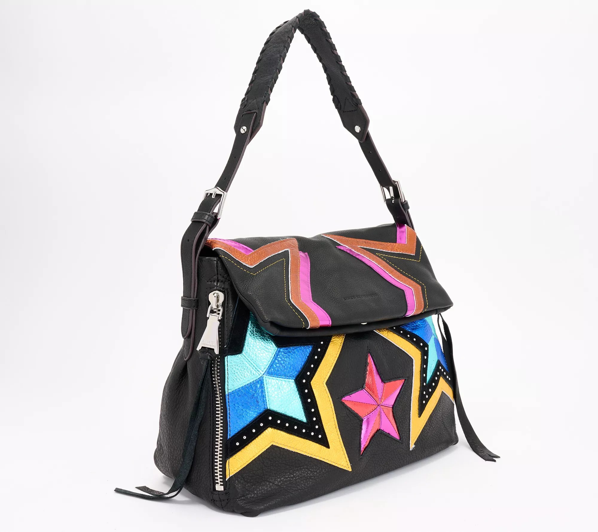 Aimee Kestenberg Bali Stardust Novelty Leather Hobo Bag