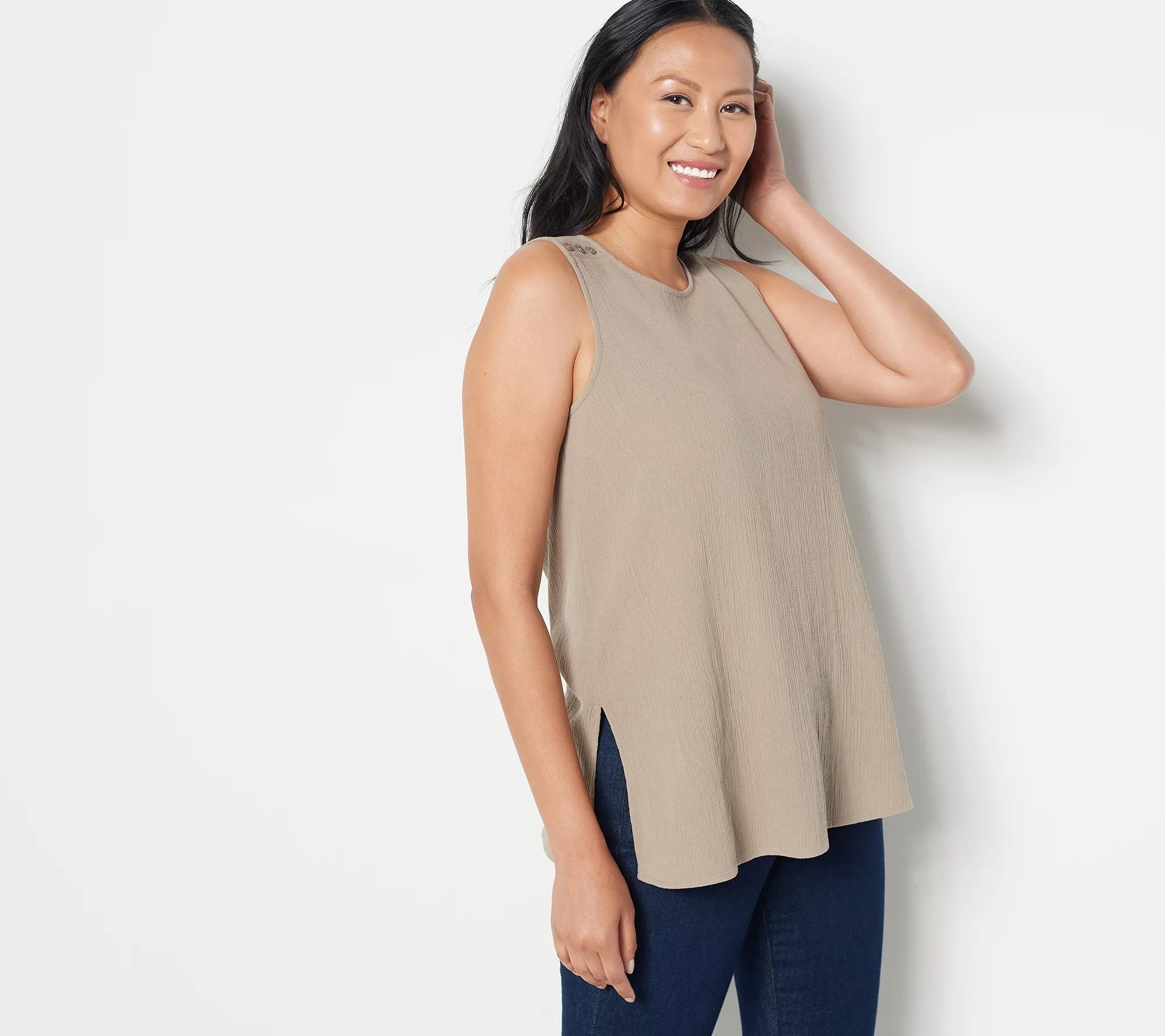 NYDJ Gauze Sleeveless Tank