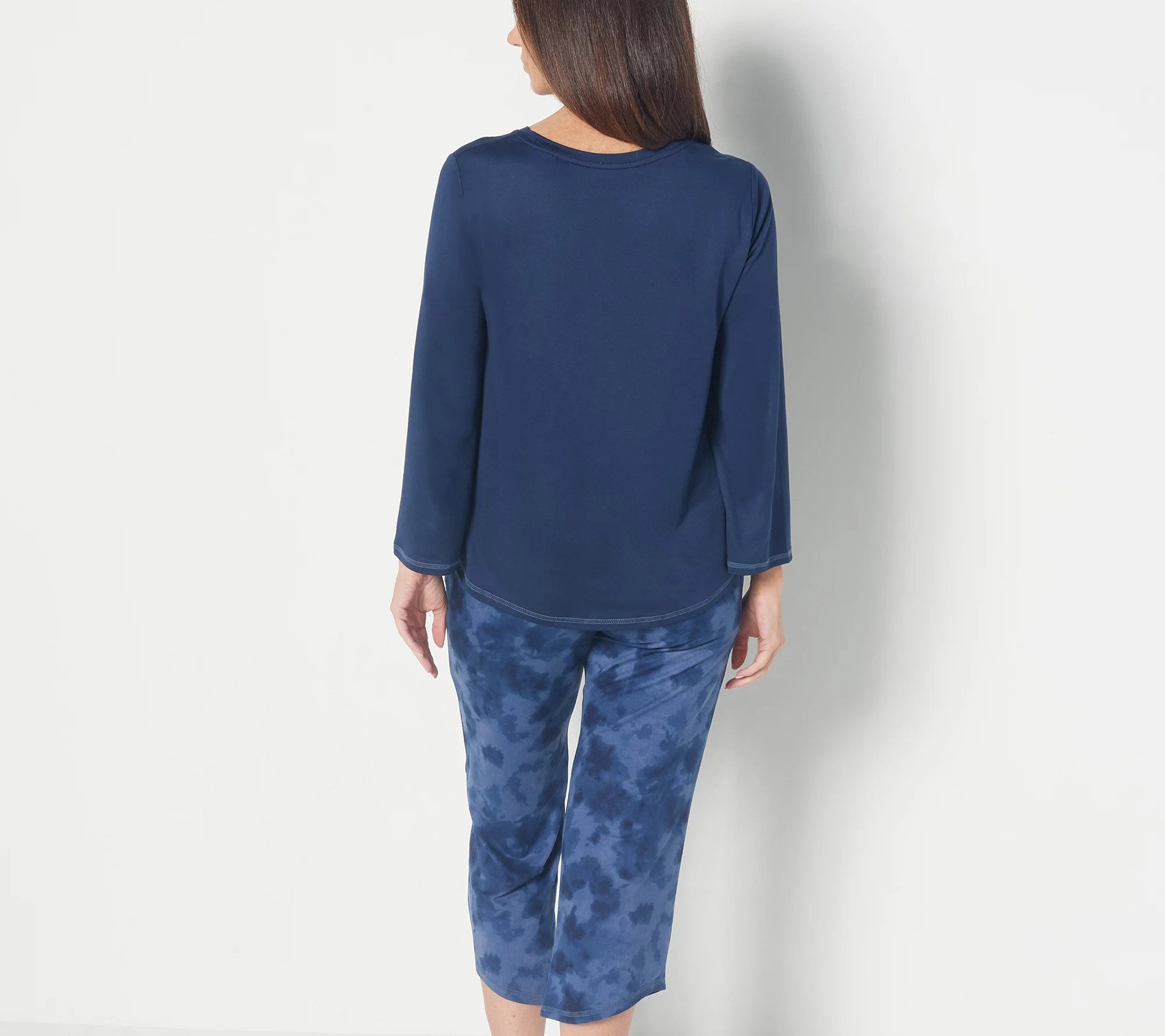 AnyBody Tall Brushed Jersey Printed Sleep Set