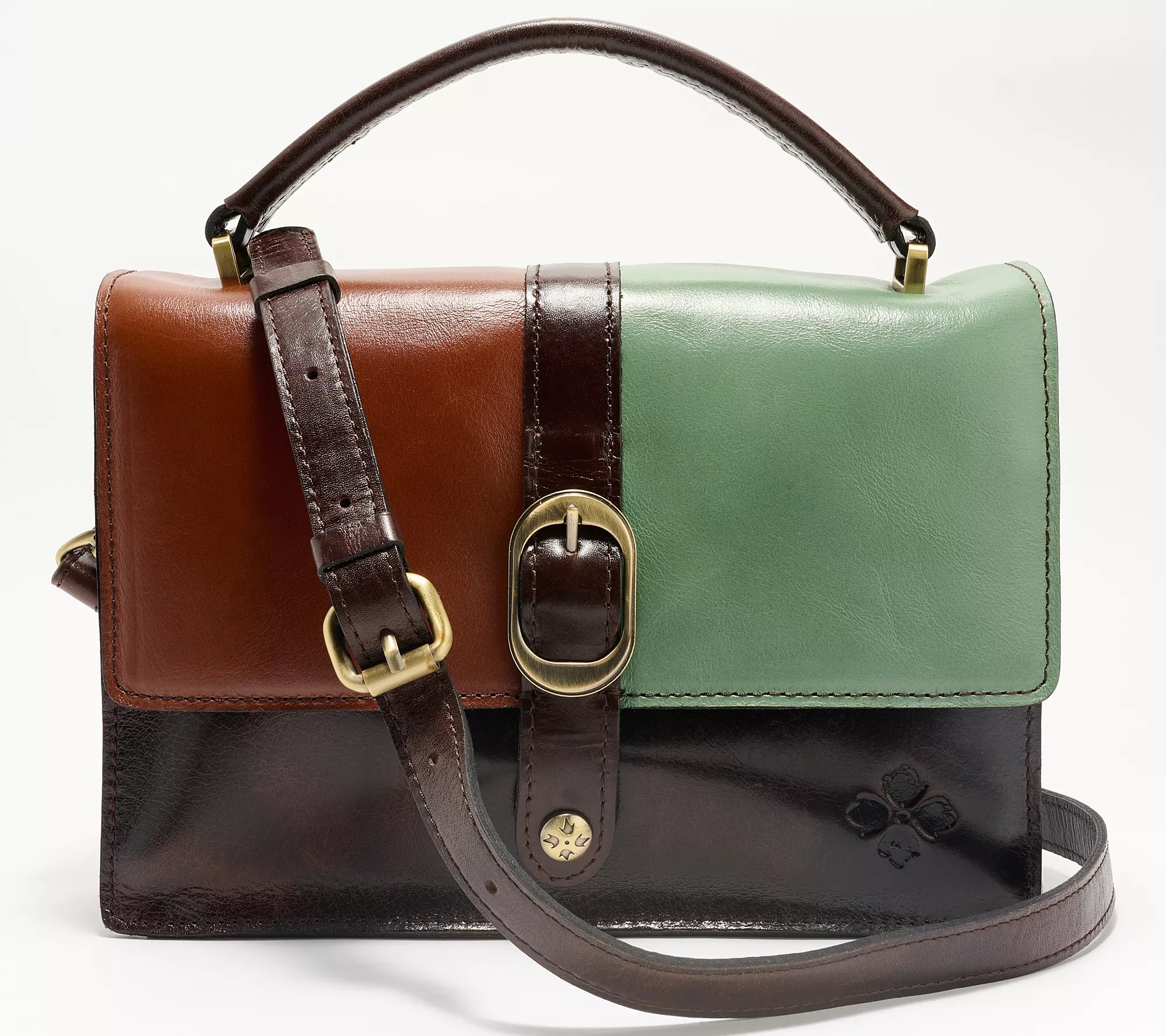 Patricia Nash Amara Top Handle Leather Crossbody