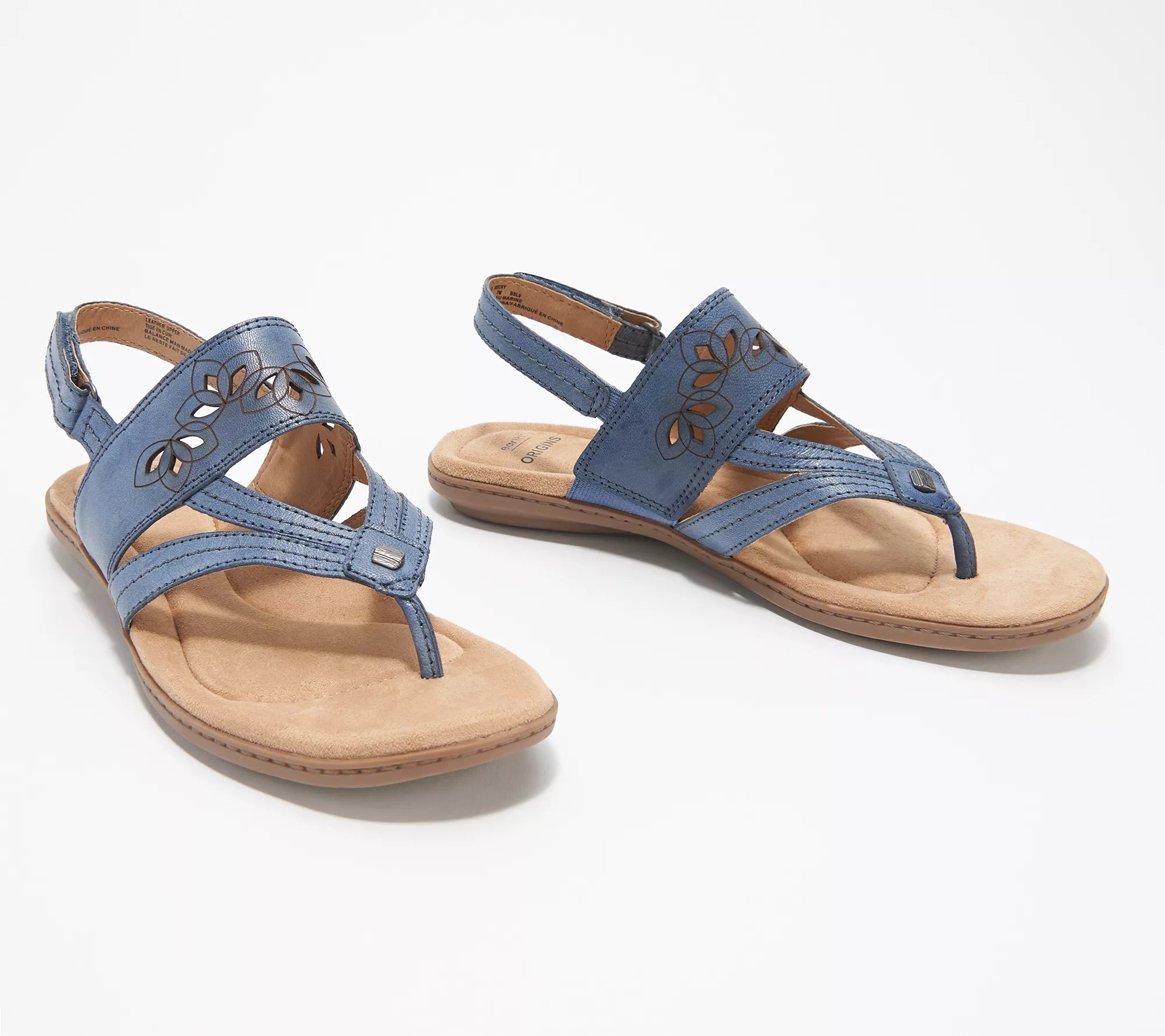 Earth Origins Leather Thongs Sandals Belle Becky