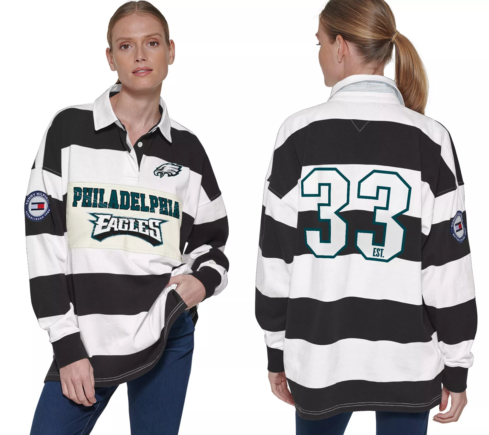 NFL Women's Tommy Hilfiger Rugby Top